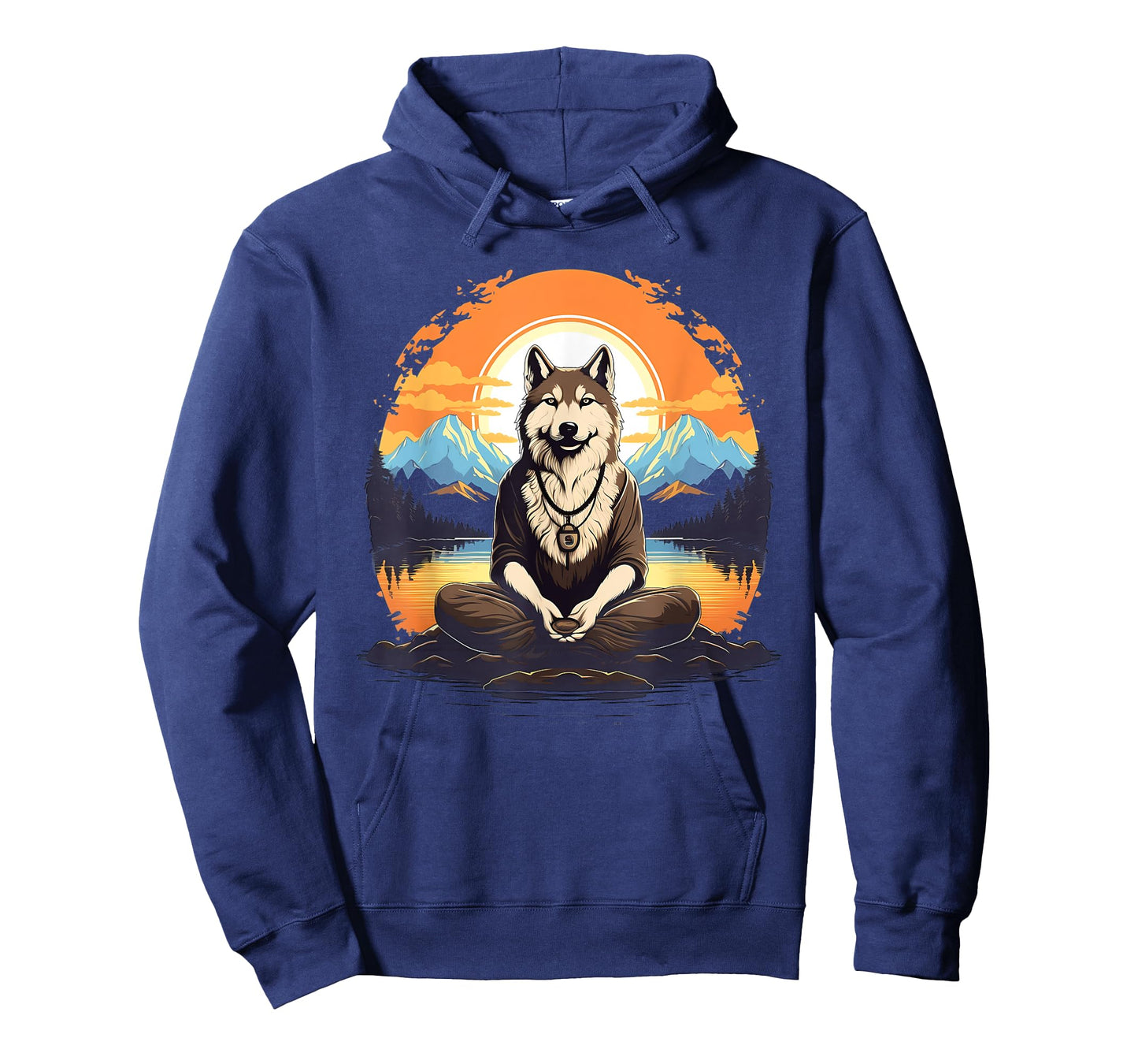 Husky Dog Meditation Yoga T-Shirt for Men Women Kids