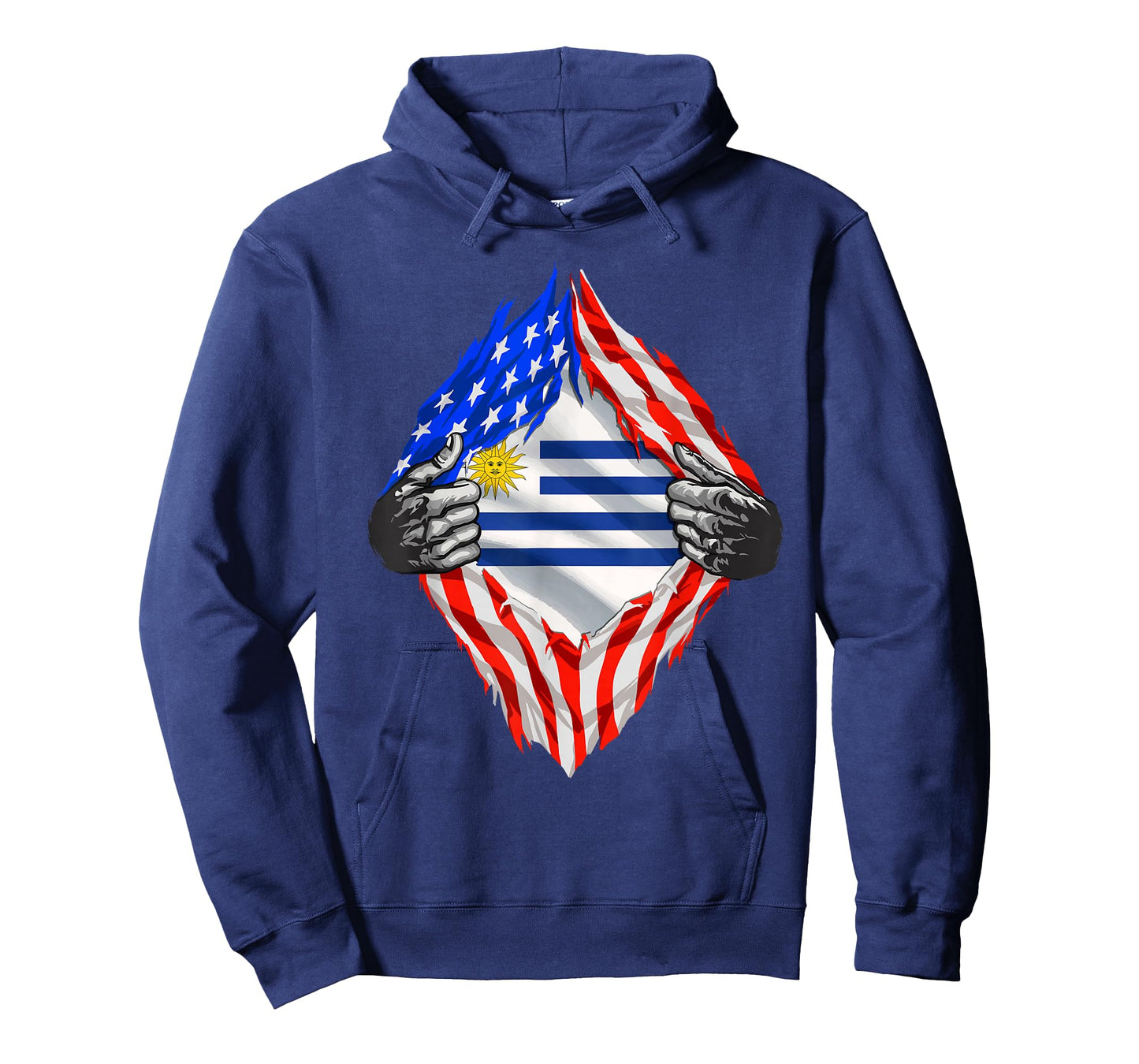 Uruguay USA Uruguay Flag Uruguayan American Hispanic Roots T-Shirt