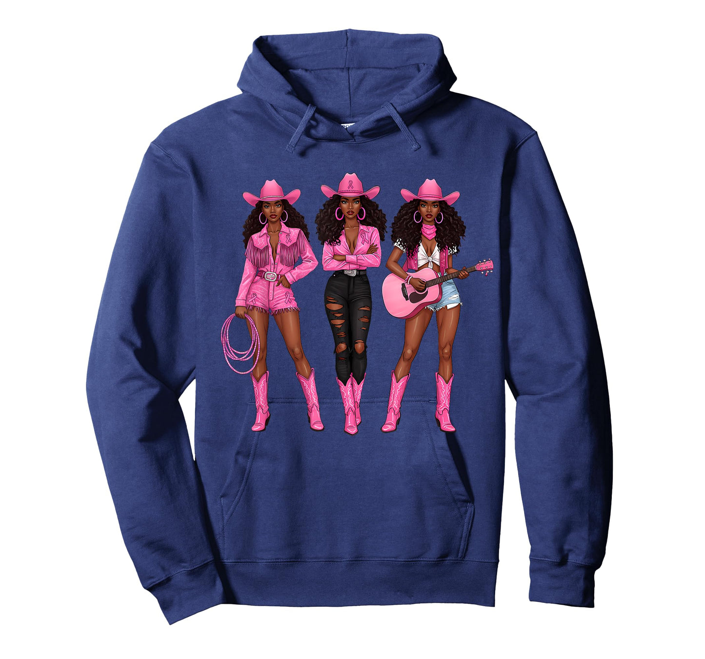 Pink Ribbon Howdy Cowgirl Western Country Breast Cancer T-Shirt