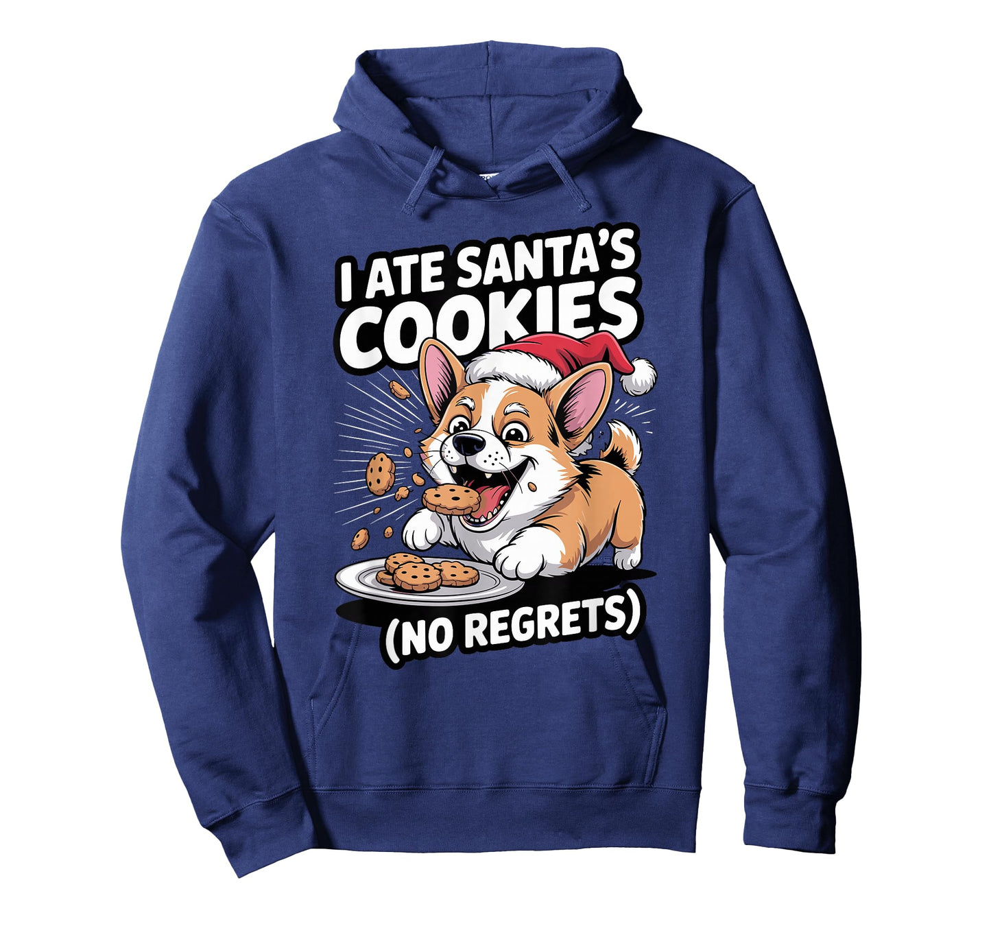I Ate Santas Cookies Xmas Puppy Funny Christmas Welsh Corgi T-Shirt