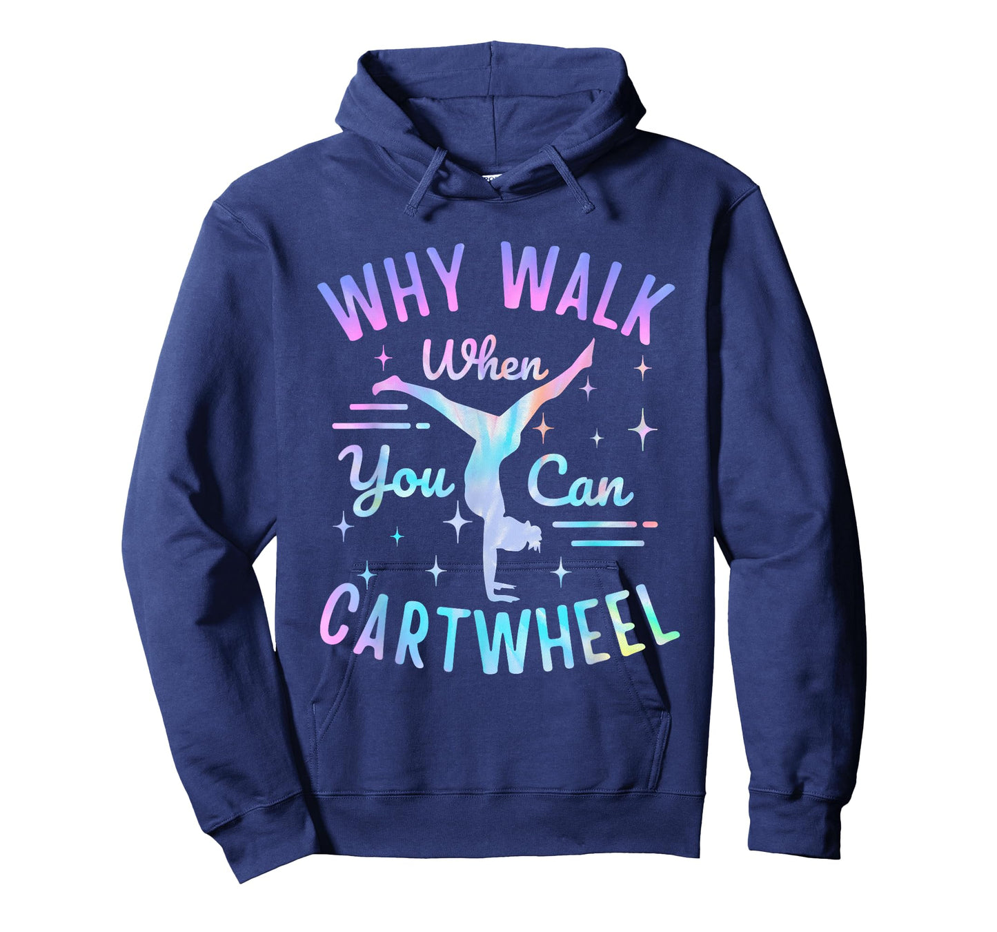 Gymnastics Art For Girls Women Tie Dye Cartwheel Gymnast T-Shirt