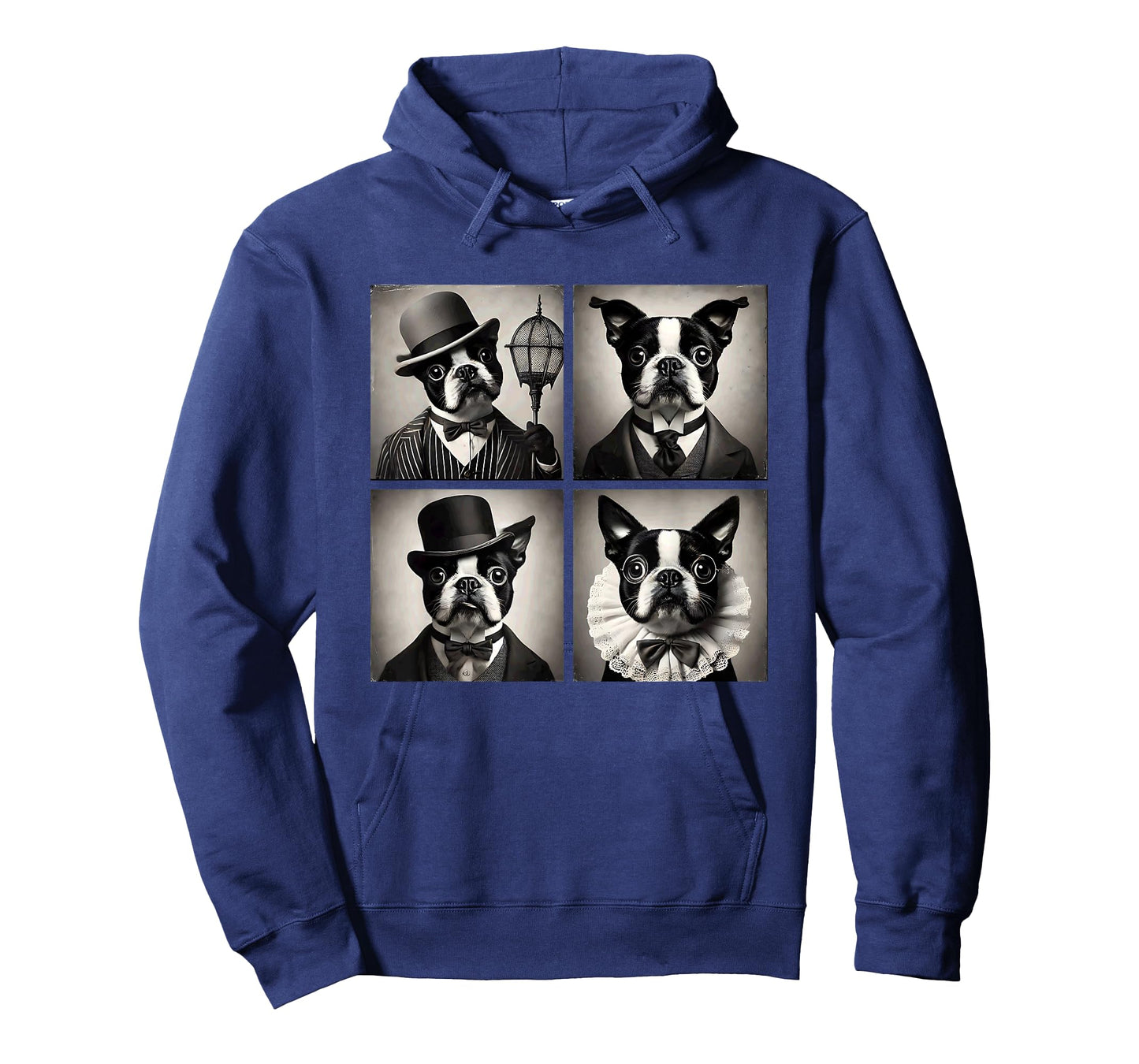 Boston Terrier Funny and Adorable Hats Art Dog Mom Dad T-Shirt