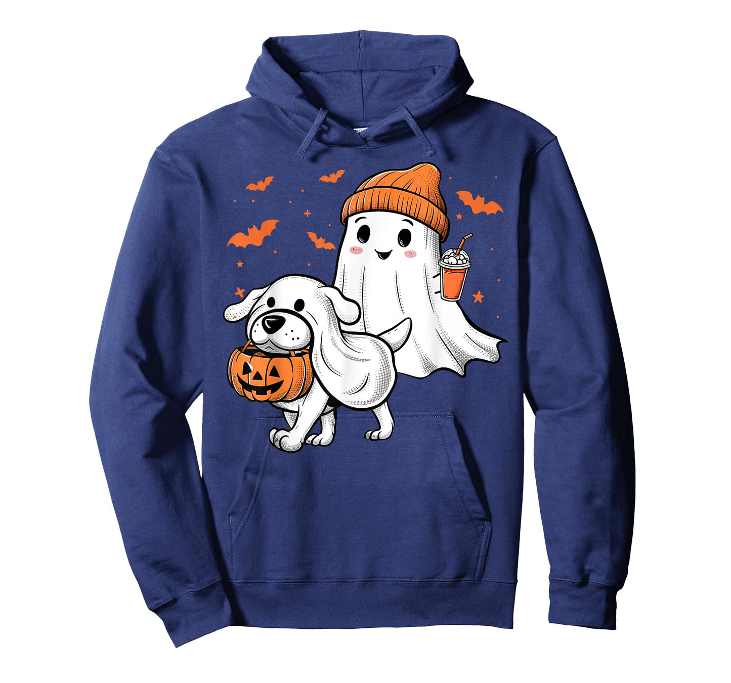 Cute Ghost Walking Dog Coquette Bow Halloween Dog Lover Girl T-Shirt