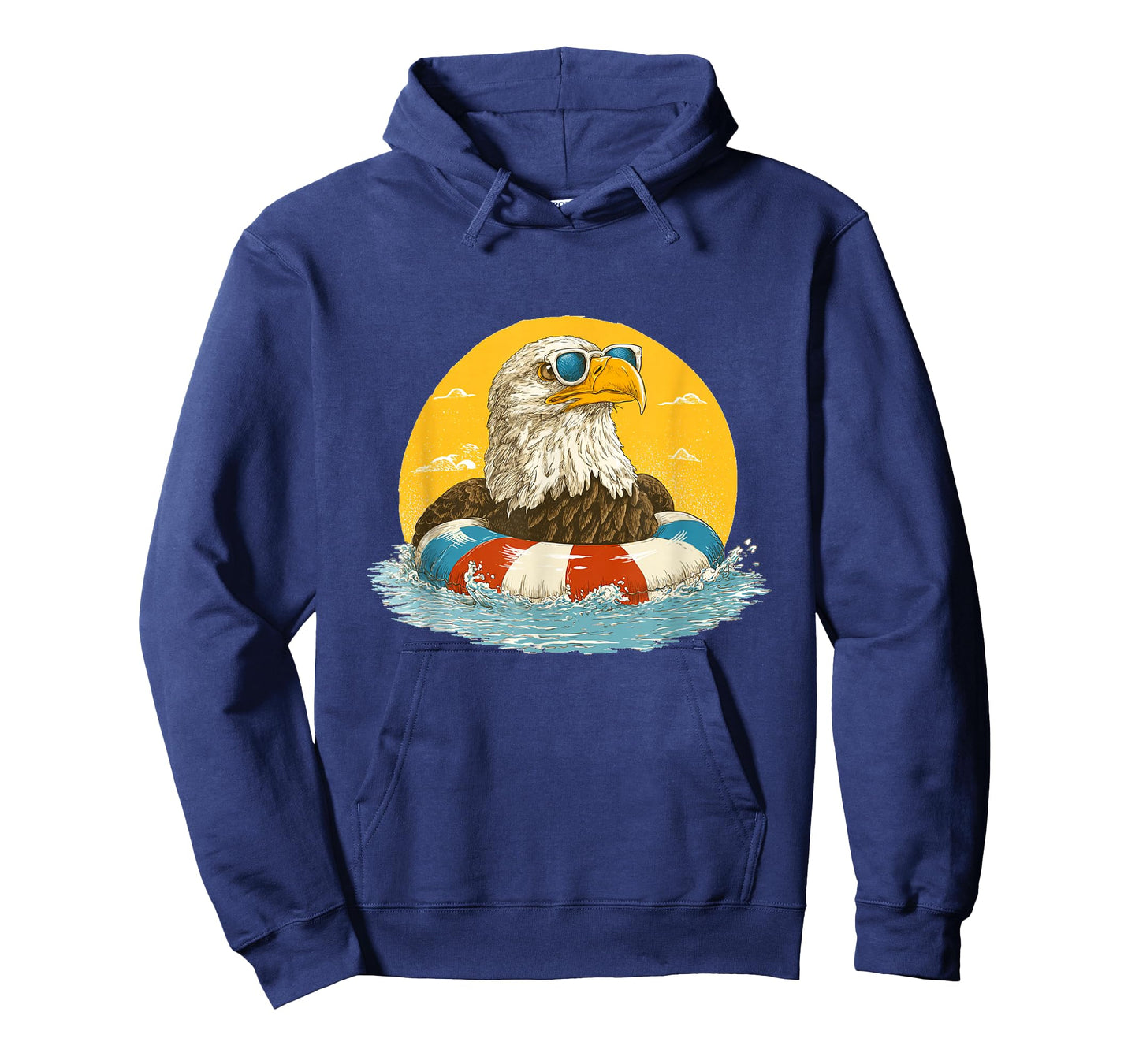Funny Pool Ring Eagle with Shades Costume for Boys and Girls T-Shirt