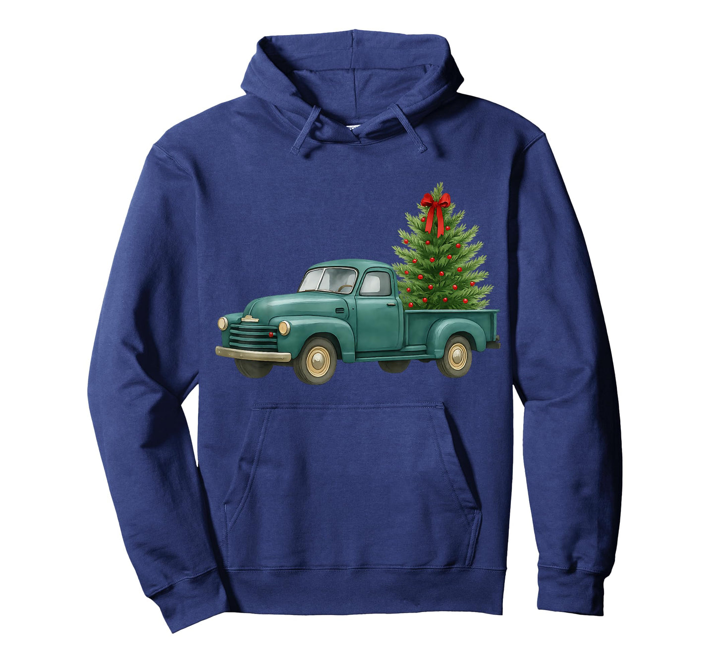 Vintage Green Truck Christmas Tree Winter Season T-Shirt