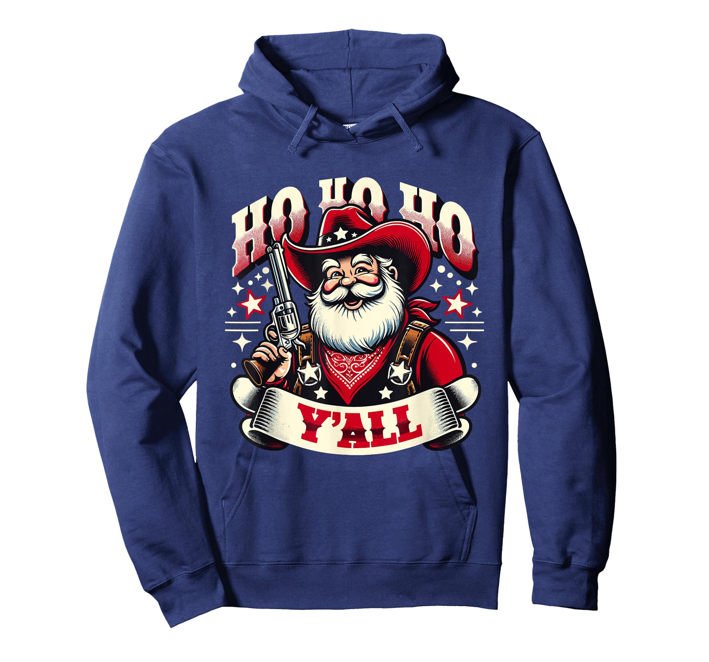Holiday Cowboy Santa - Country Western Christmas Spirit T-Shirt