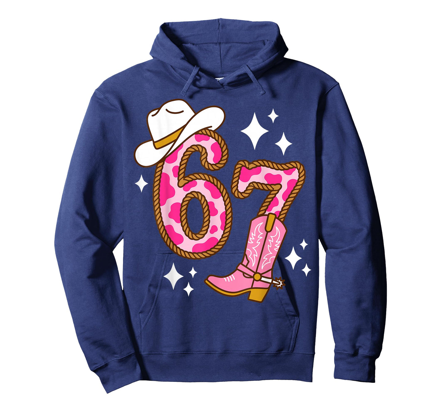 Western Cowgirl 67 Rope Pink Boot Hat Country T-Shirt