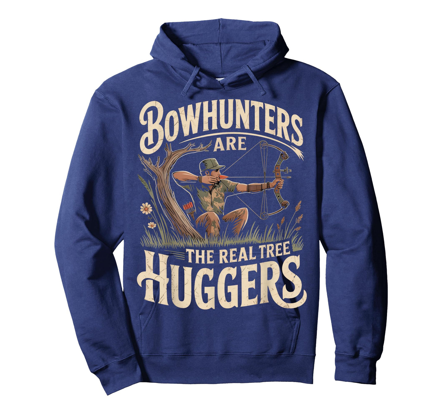 Real Tree Huggers Compound Bowhunter Bow Hunting Archery T-Shirt
