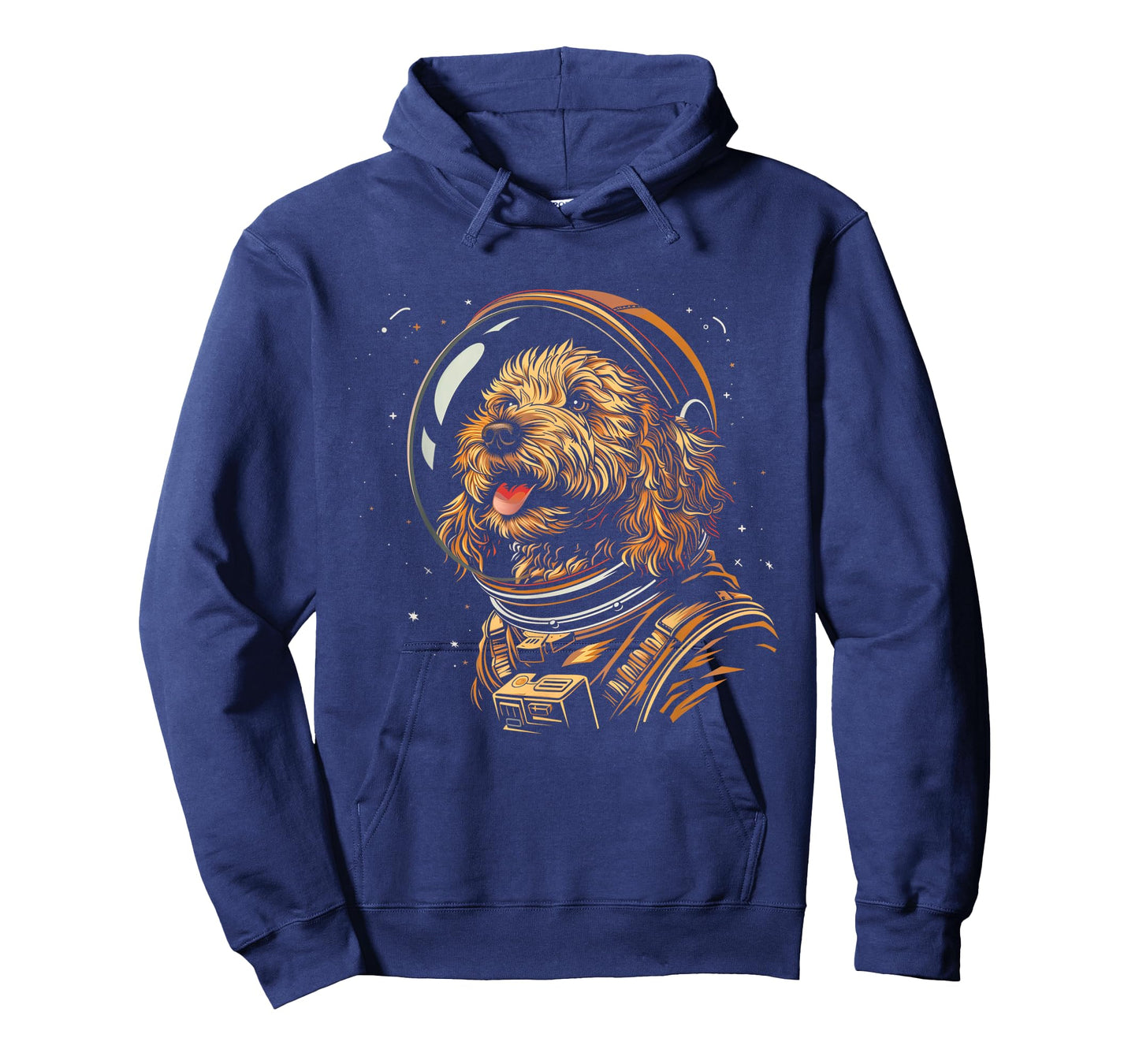 Goldendoodle Astronaut Space Suit Funny Doodle Dog Mom Dad T-Shirt for Men Women Kids