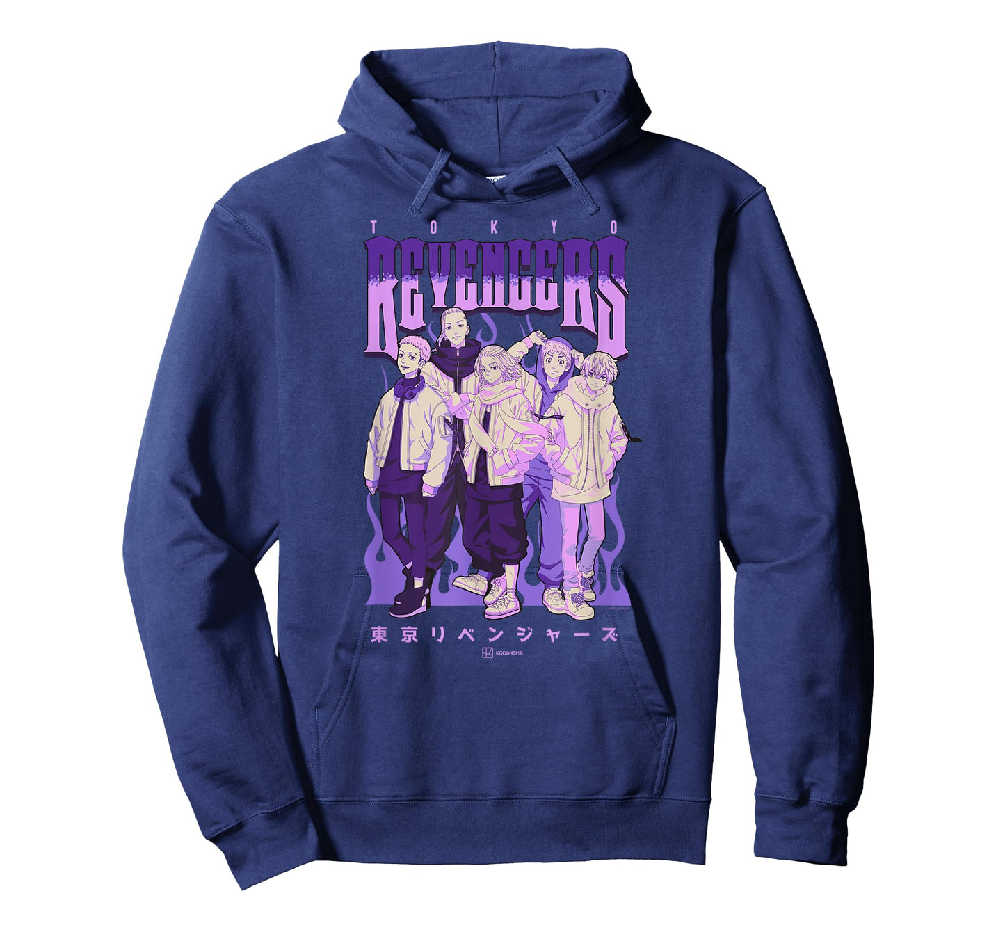 Tokyo Revengers Character Group Purple Flames Anime T-Shirt
