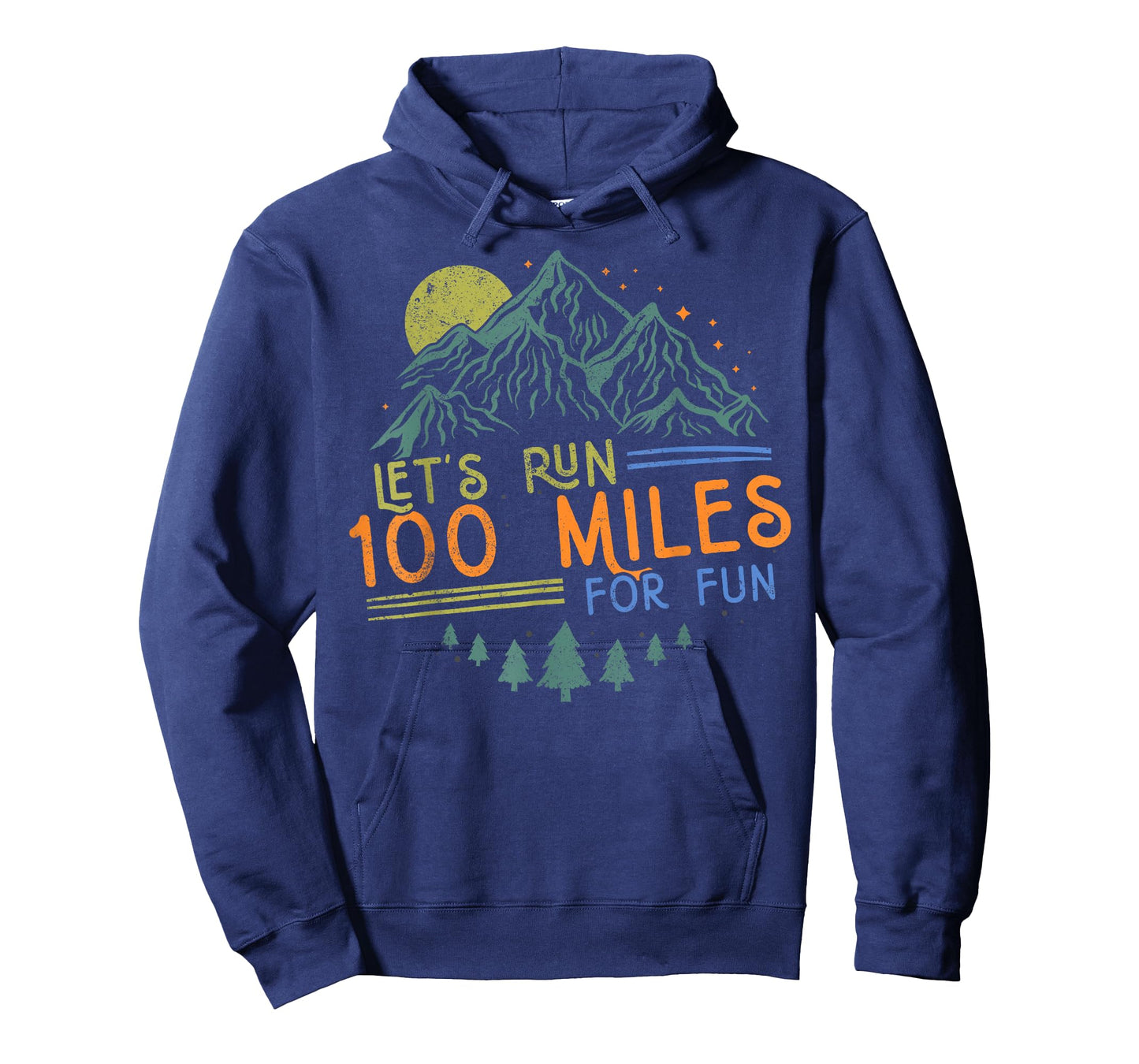 Let's Run 100 Miles for Fun Tee Runner Ultramarathon Running T-Shirt