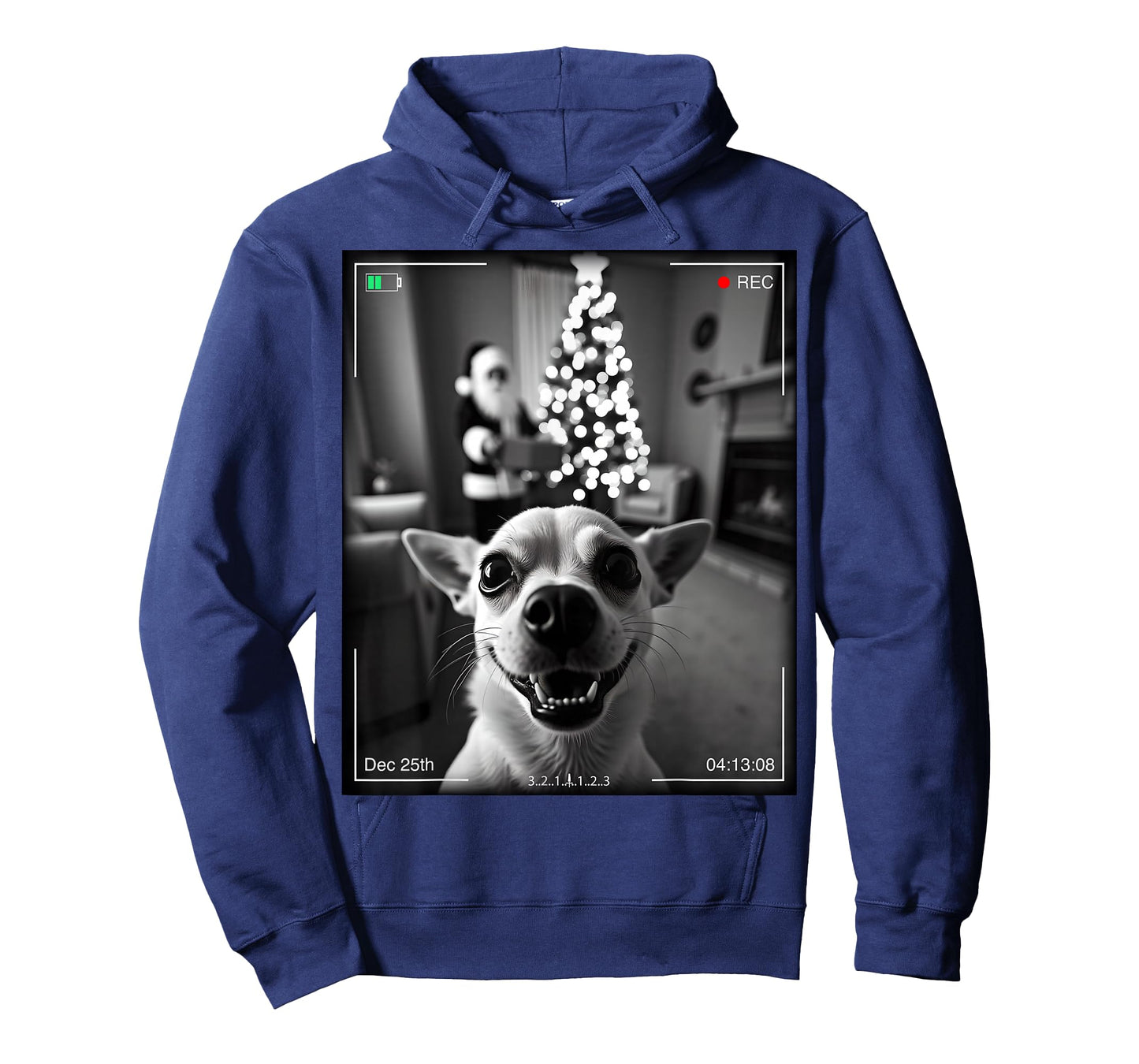 Chihuahua Catches Santa On Camera Xmas T-Shirt