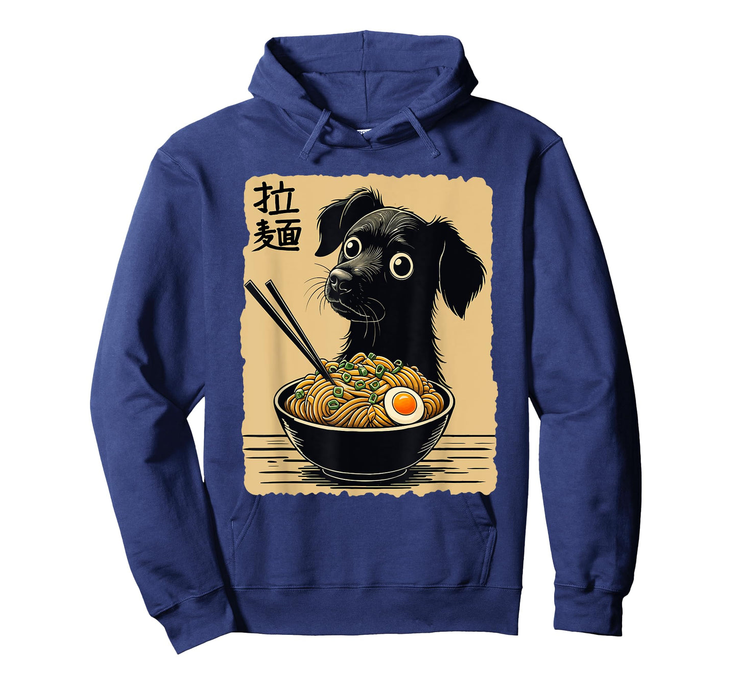 Kawaii Anime Dog Eating Ramen Funny Japanese Noodles Lovers T-Shirt