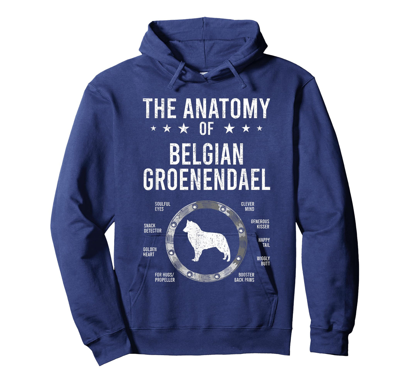 Anatomy of Belgian Groenendael Dog Lover T-Shirt