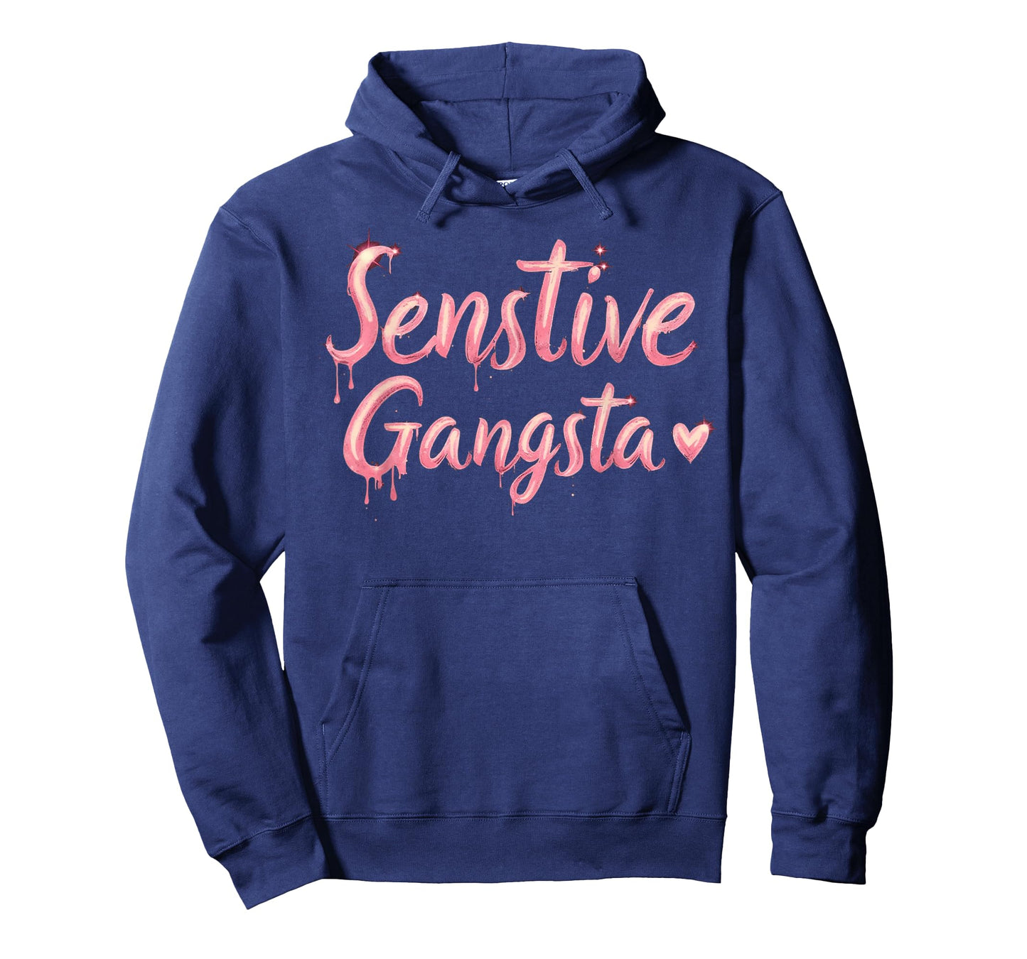 Retro Vintage Sensitive Gangsta I'm Sensetive Gangsta Girls T-Shirt