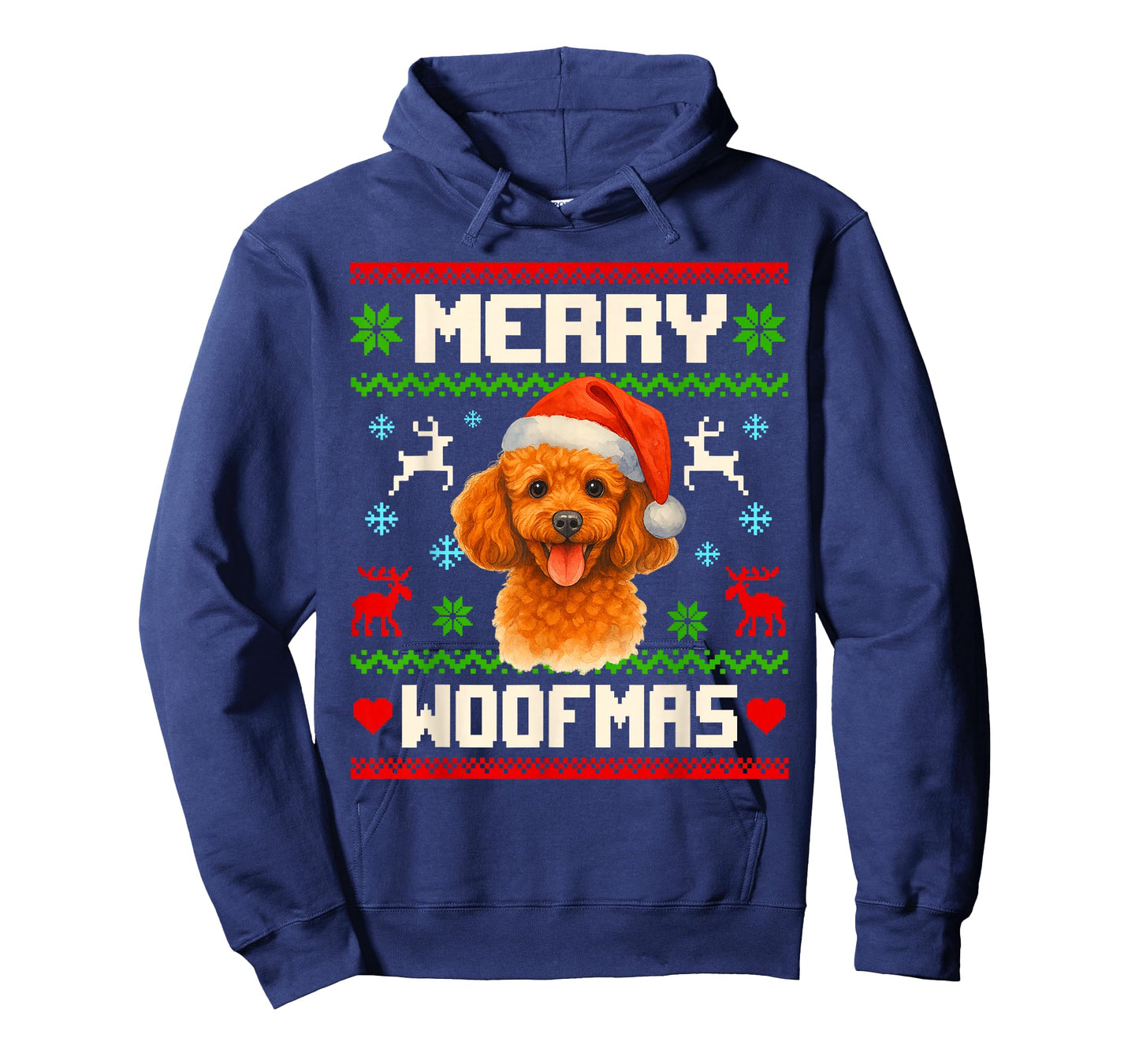 Toy Poodle Dog Christmas Ugly Sweater Pet Dog Lover Xmas T-Shirt