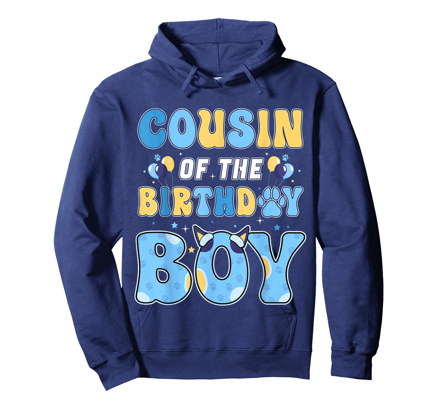 Cousin of The Birthday Boy Family Blue Dog Birthday Party T-Shirt