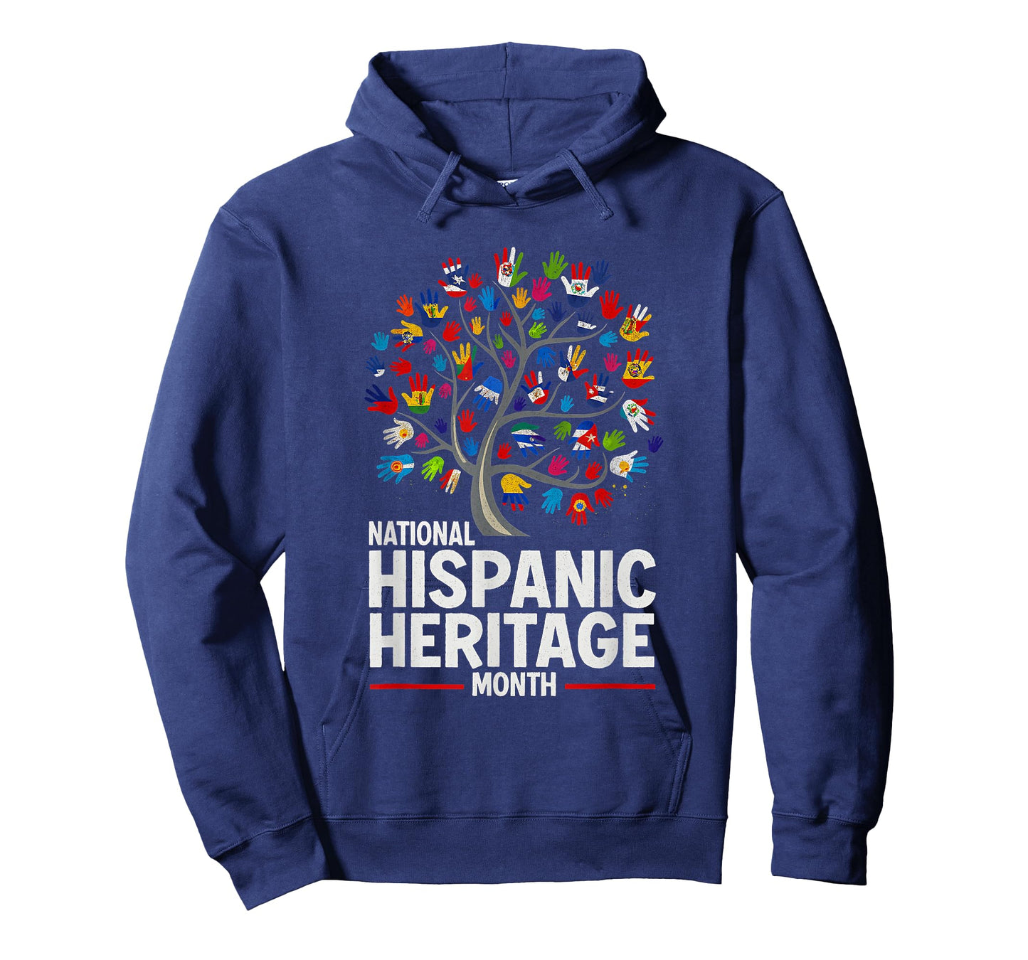 Tree Roots National Hispanic Heritage Month Hand Flag T-Shirt
