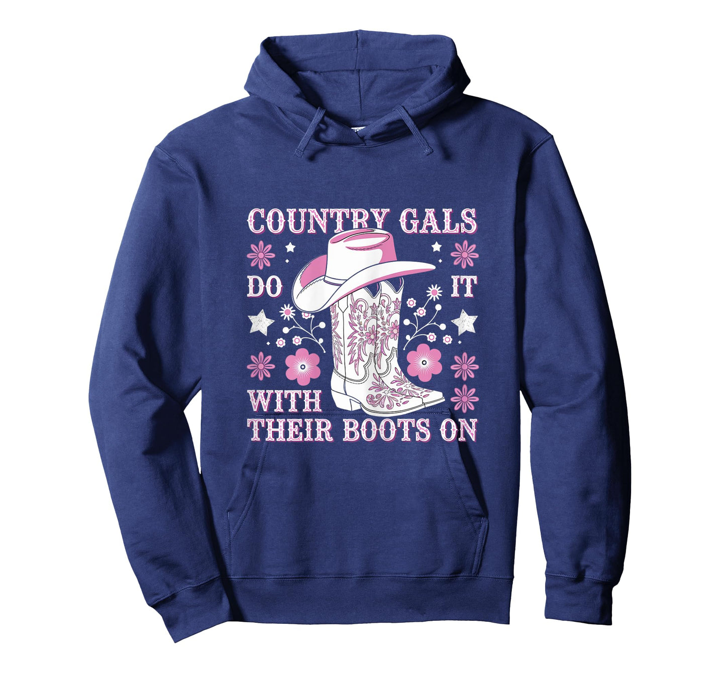 Country Gals Do It With Their Boots On Western Humor T-Shirt