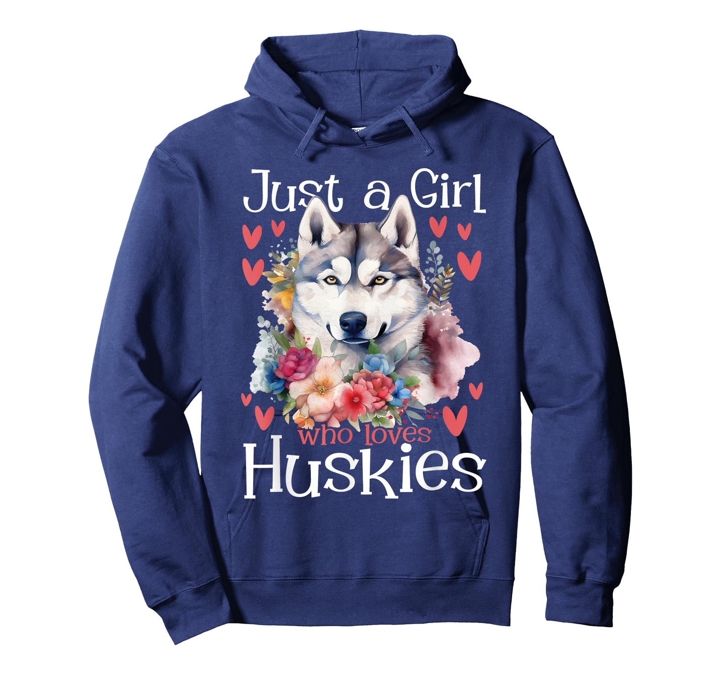 Just A Girl Who Loves Huskies - Siberian Husky Dog Lover T-Shirt