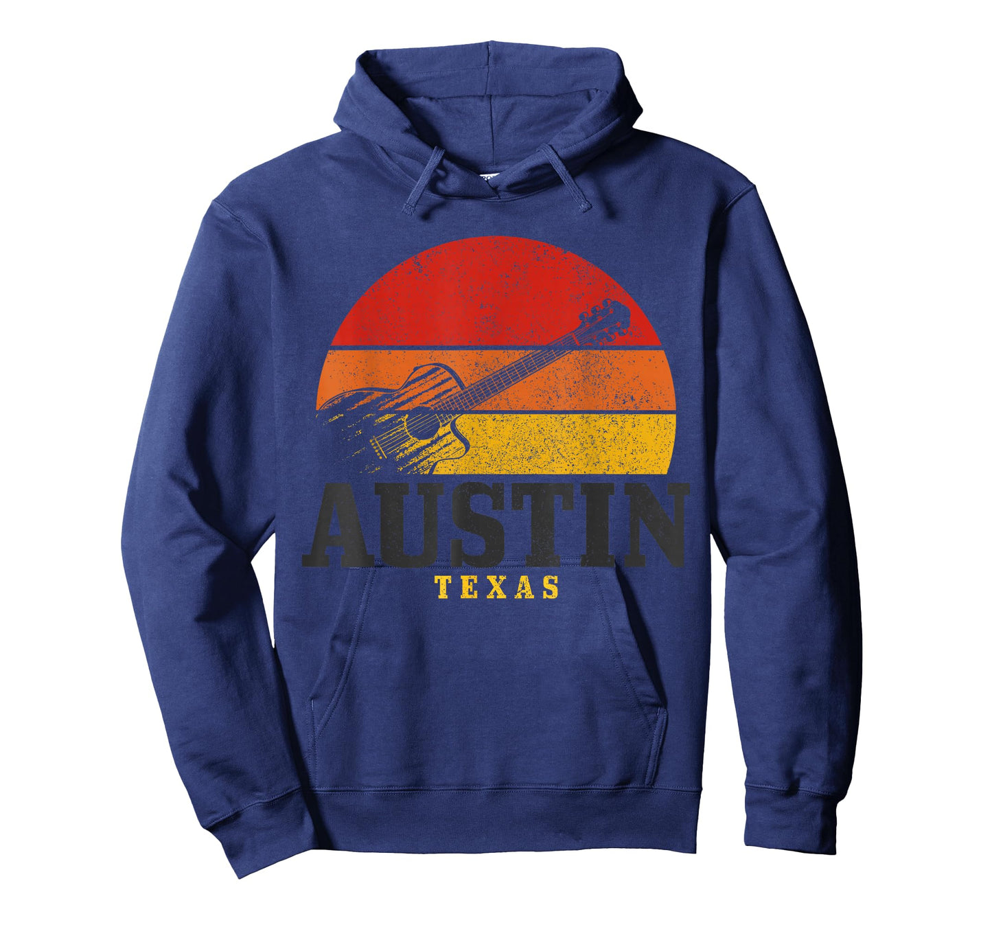 Austin Texas Guitar Country Music Folk Jazz Vintage T-Shirt