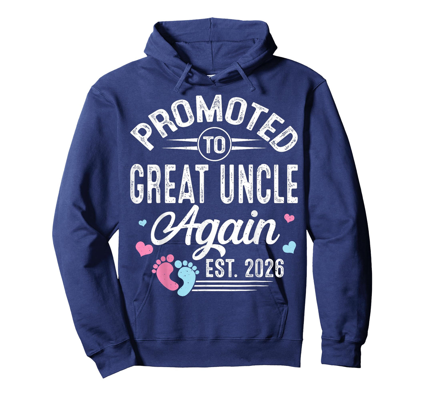 Promoted to Great Uncle Again Est 2026 Baby Gender Reveal T-Shirt