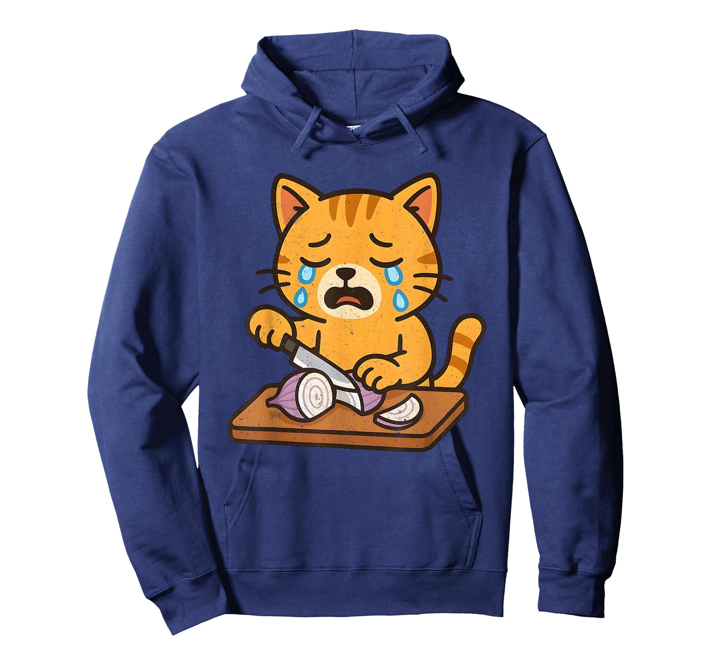 Crying Cat Cutting Onion T-Shirt
