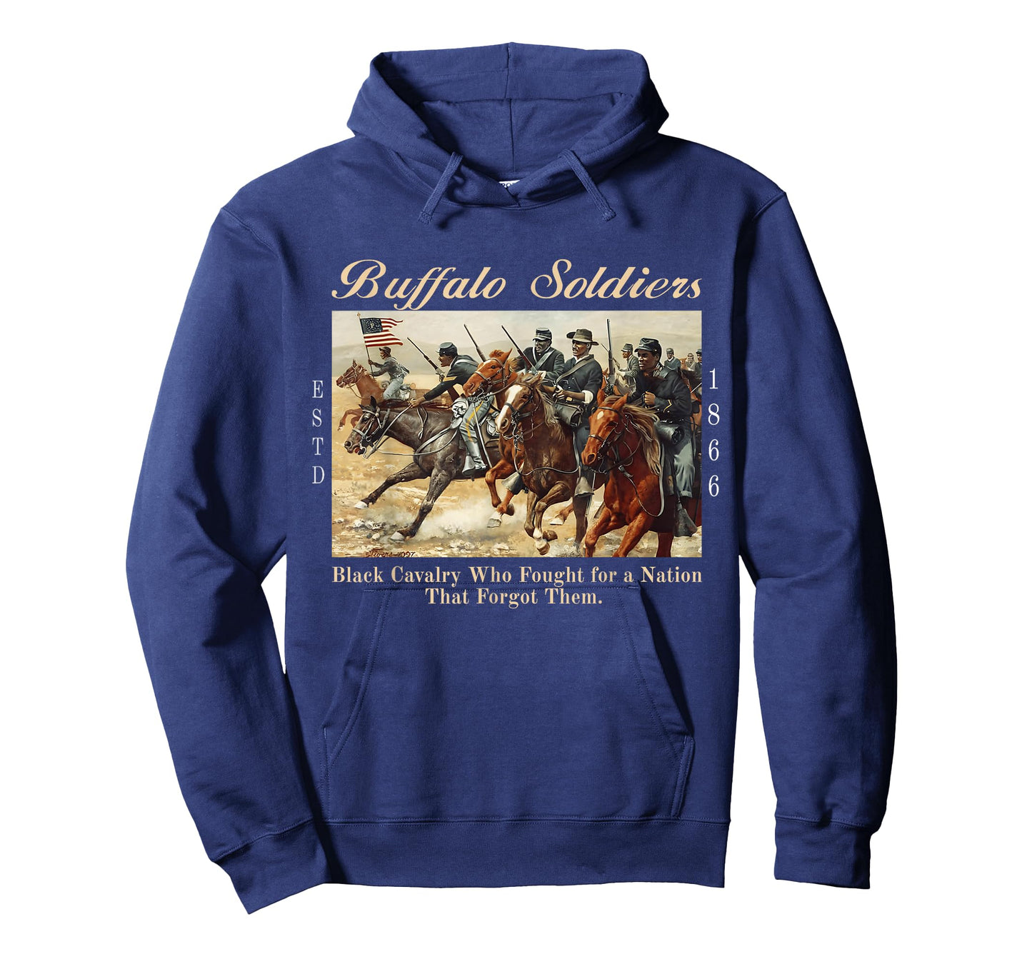 African American Black History Military USA Buffalo Soldiers T-Shirt