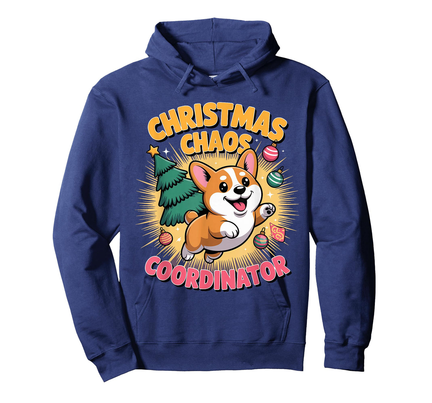 Christmas Chaos Coordinator Xmas Puppy Funny Corgidor T-Shirt