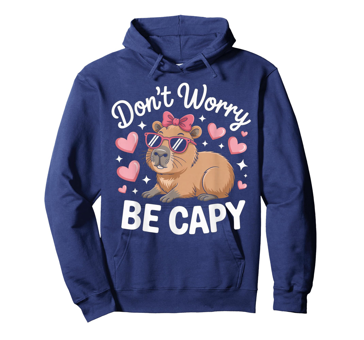 Funny Don't Worry Be Capy Kids Youth Womens Girl Capybara T-Shirt
