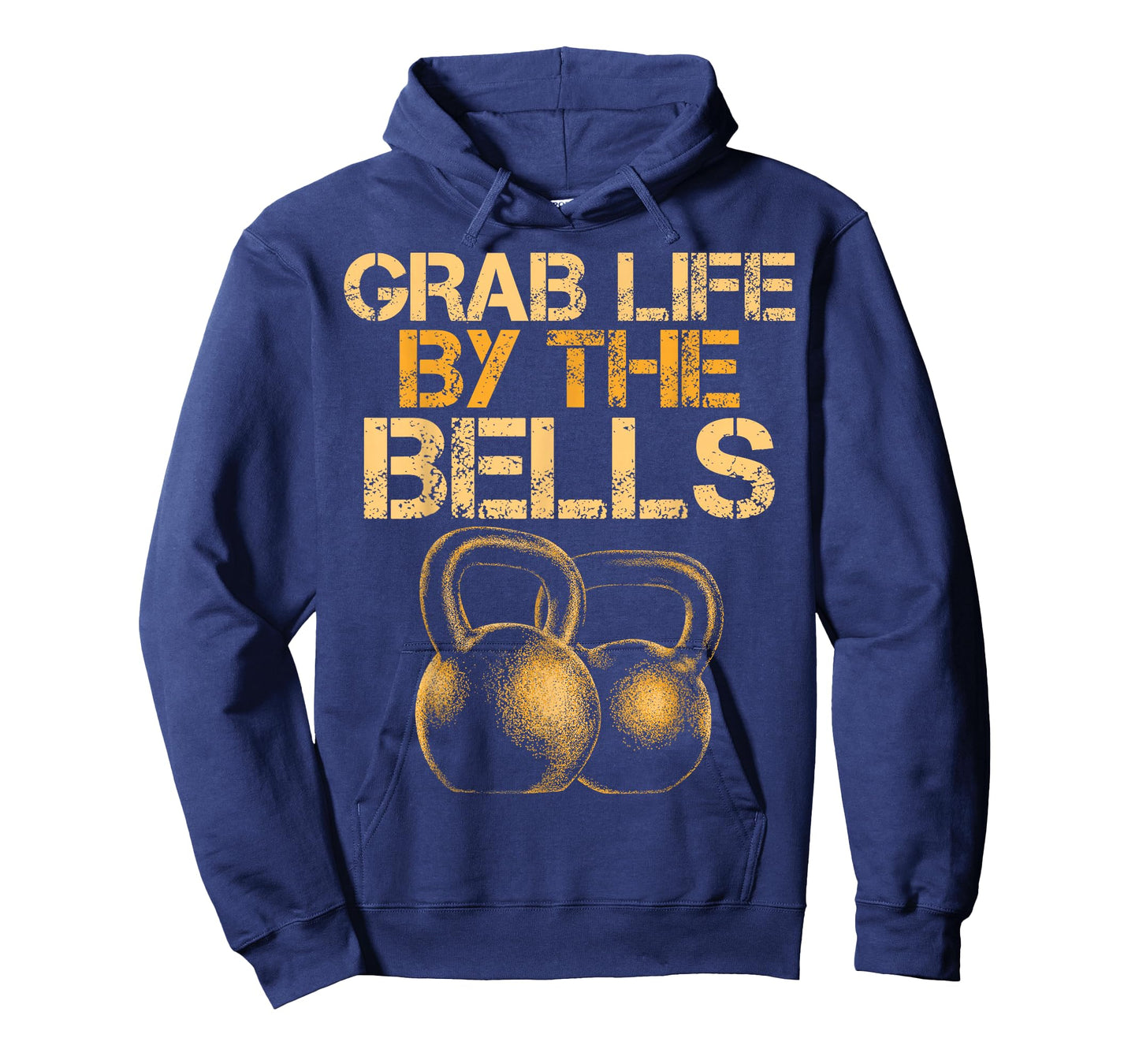 Grab Life by the Bells Kettlebells Workout Gym Bodybuilder T-Shirt