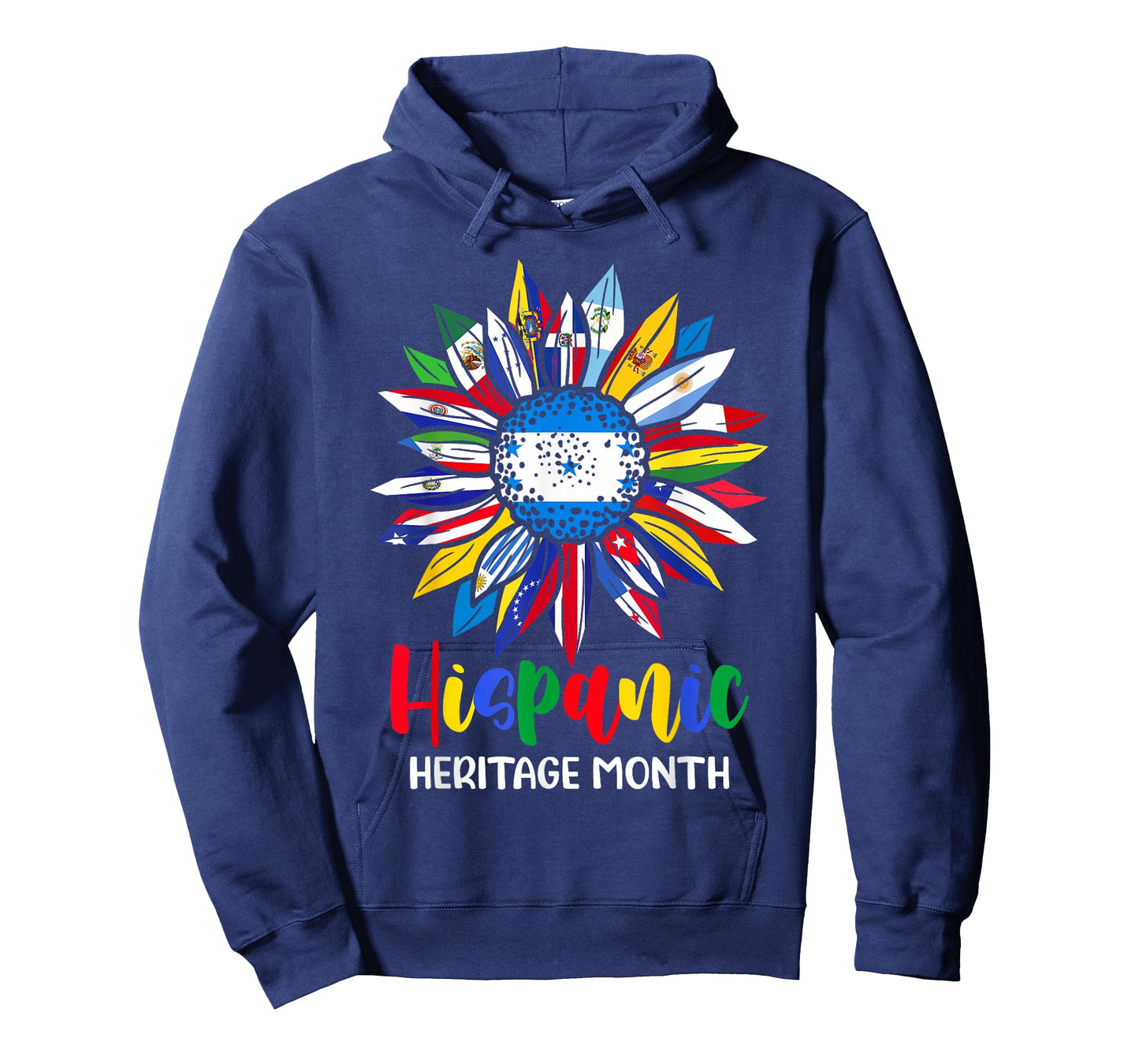 Hispanic Heritage Month Honduras Flag Sunflower Latino Flags T-Shirt