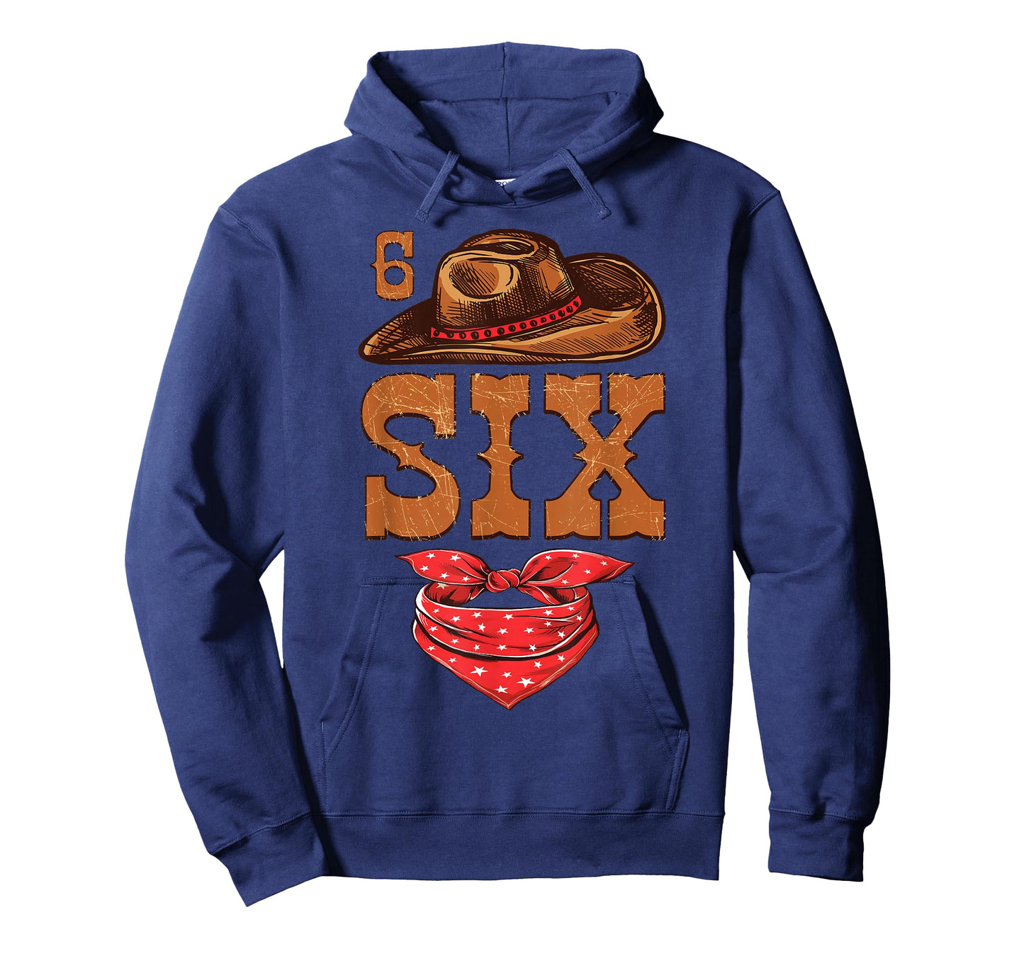 6 Years Old Boys Girls Western 6th Birthday Cowboy Cowgirl T-Shirt