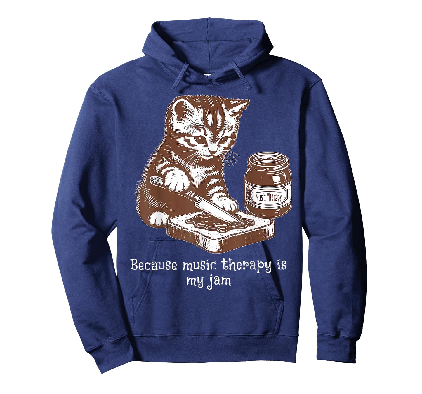Because Music Therapy Is My Jam Musical Therapist Cat Lover T-Shirt