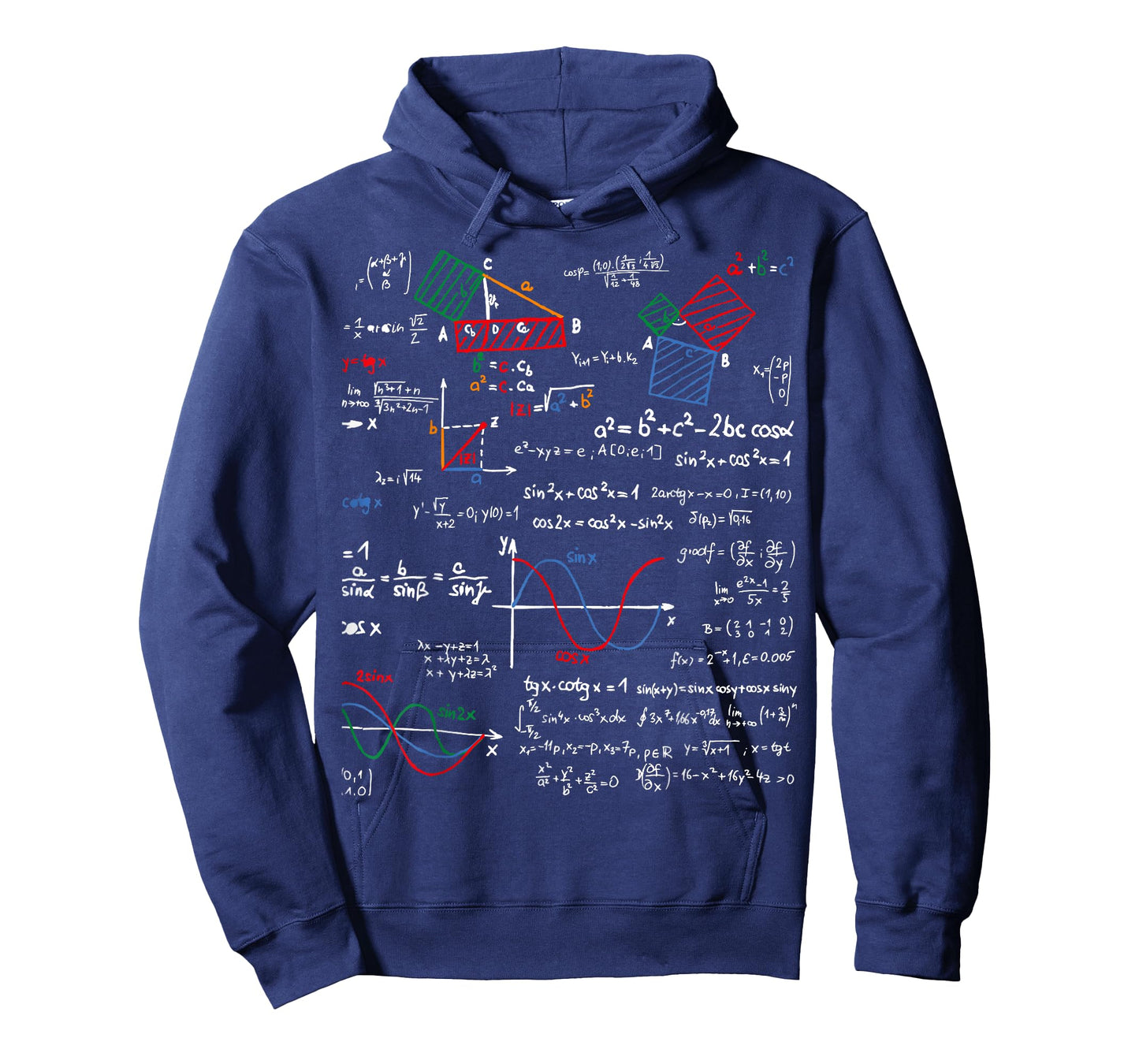 Math T-Shirt Teacher Formulas Cheat Sheet Cool Geek Nerd Tee T-Shirt for Men Women Kids