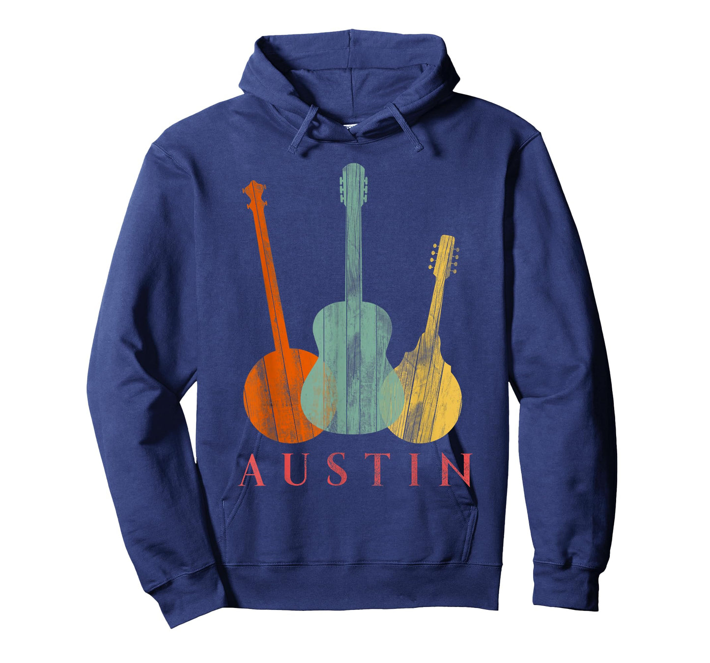 Austin Texas - Distressed Music T-Shirt
