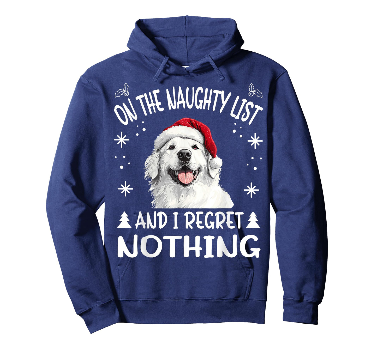 Cute Great Pyrenees Dog Christmas On The Naughty List and I T-Shirt