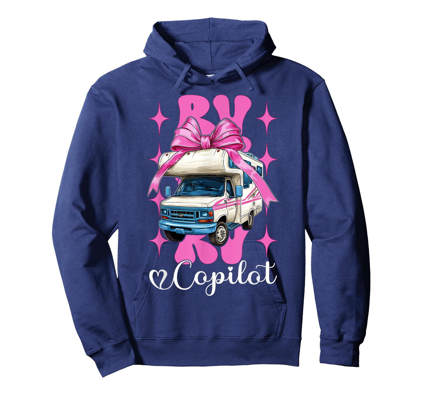 RV Copilot RV Camping Camper Motorhome Girl Mom Coquette Bow T-Shirt