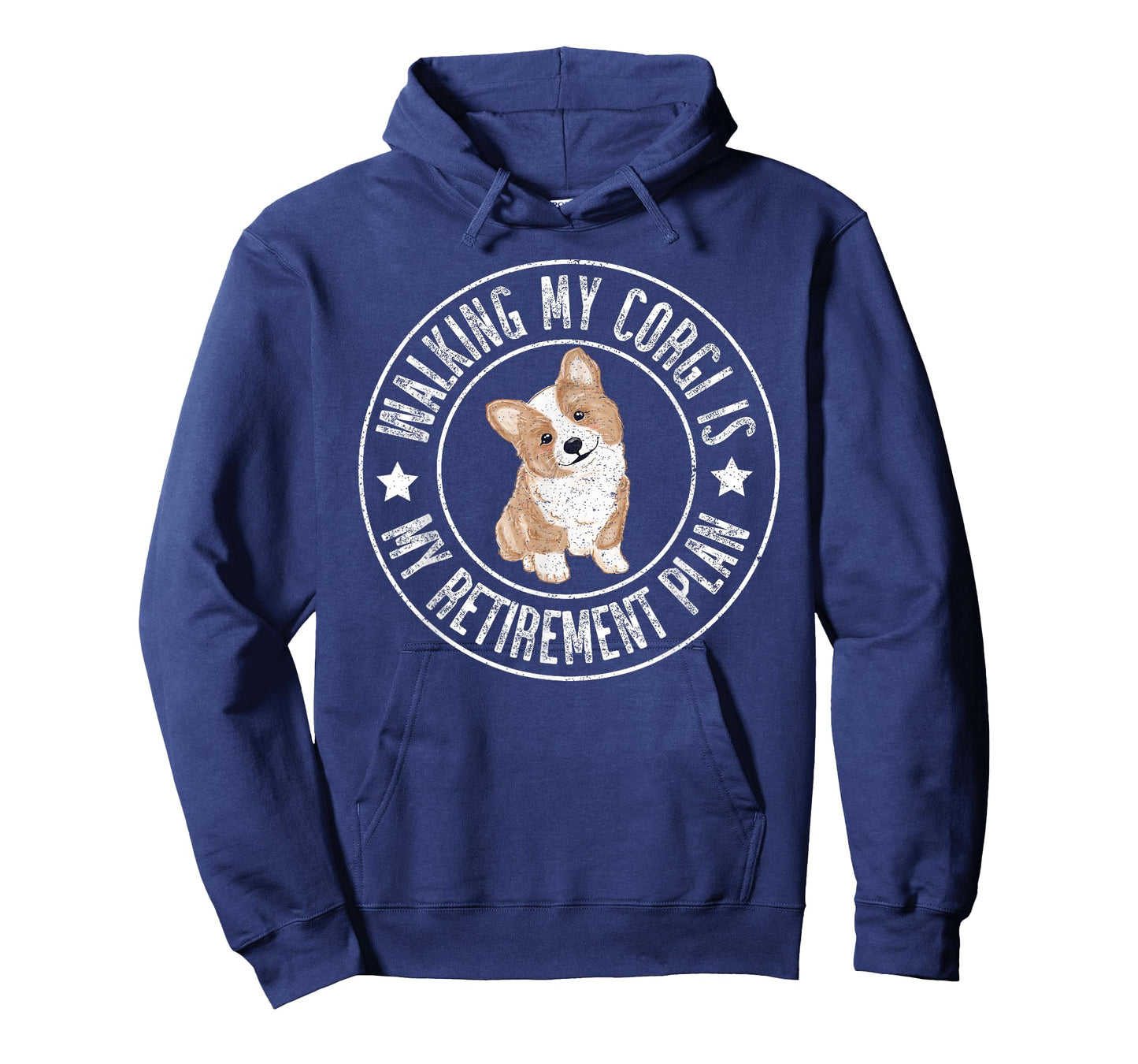 Funny Retired, Walking My Corgi Is My Retirement Plan 2024 T-Shirt