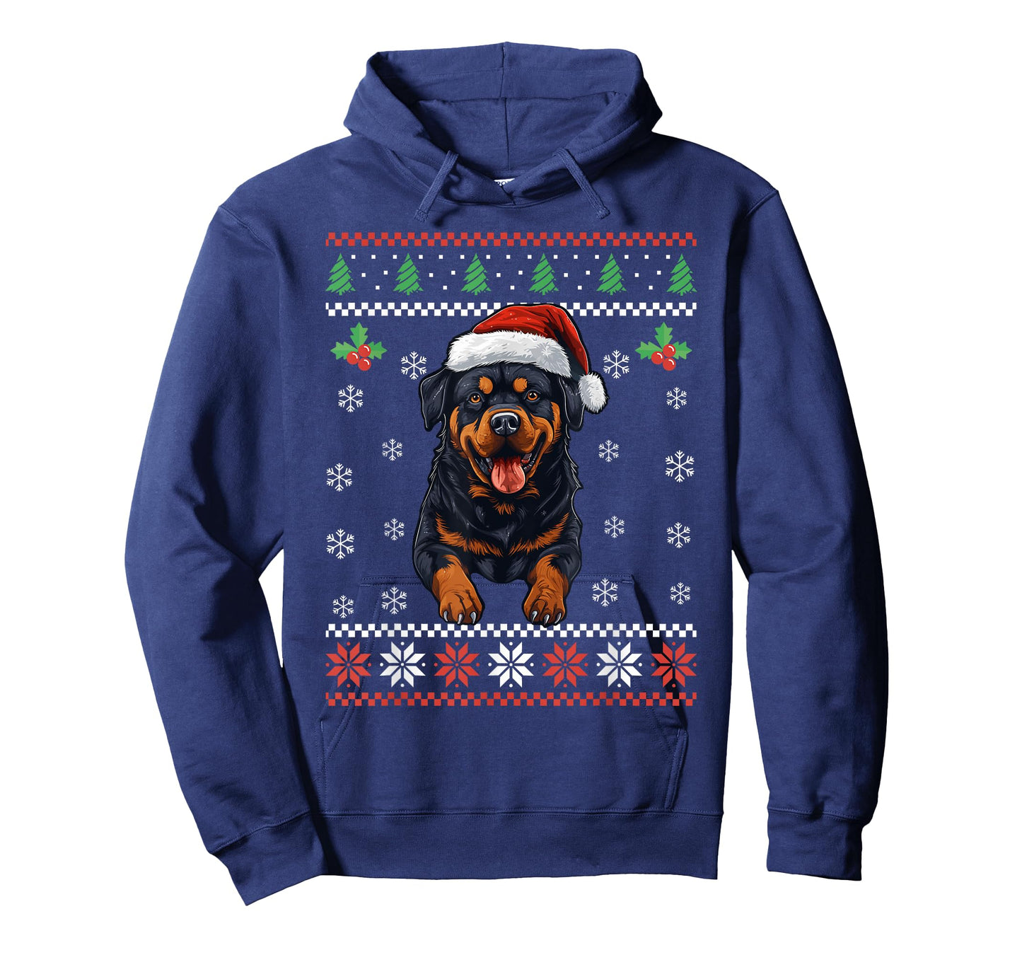 Rottweiler Dog Ugly Christmas Sweater Xmas For Adults Kids T-Shirt
