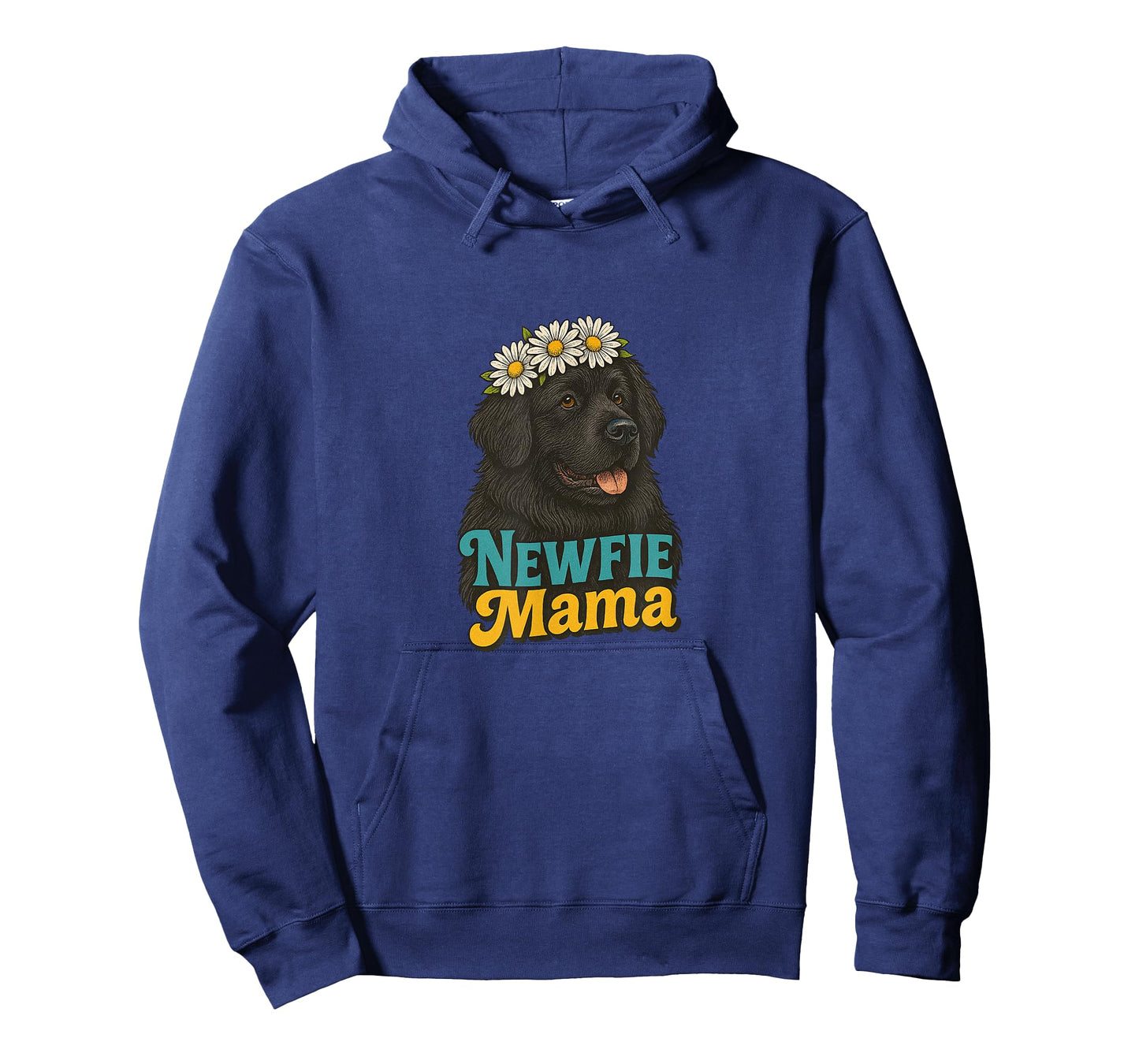 Newfie Mama Newfoundland Dog Lover Winter Snow Big Fluffy T-Shirt