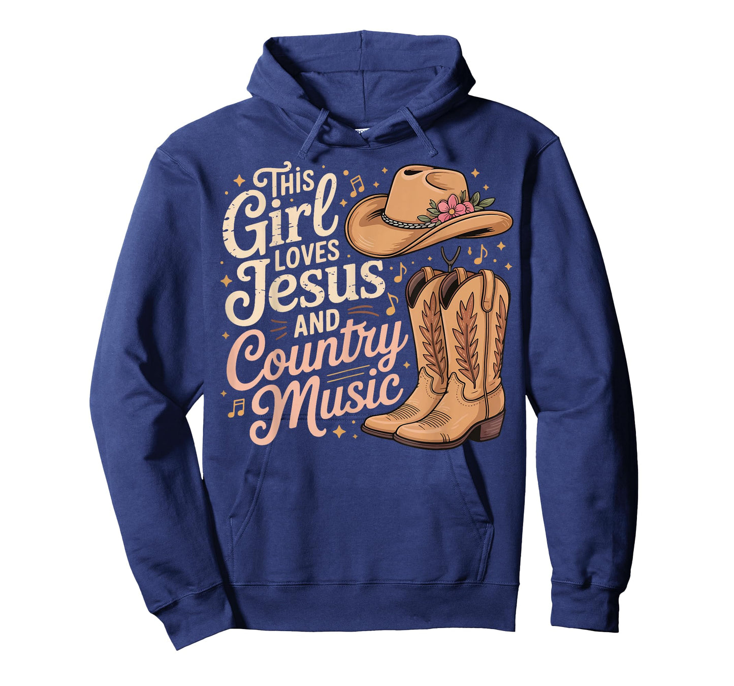 This Girl Loves Jesus And Country Music T-Shirt