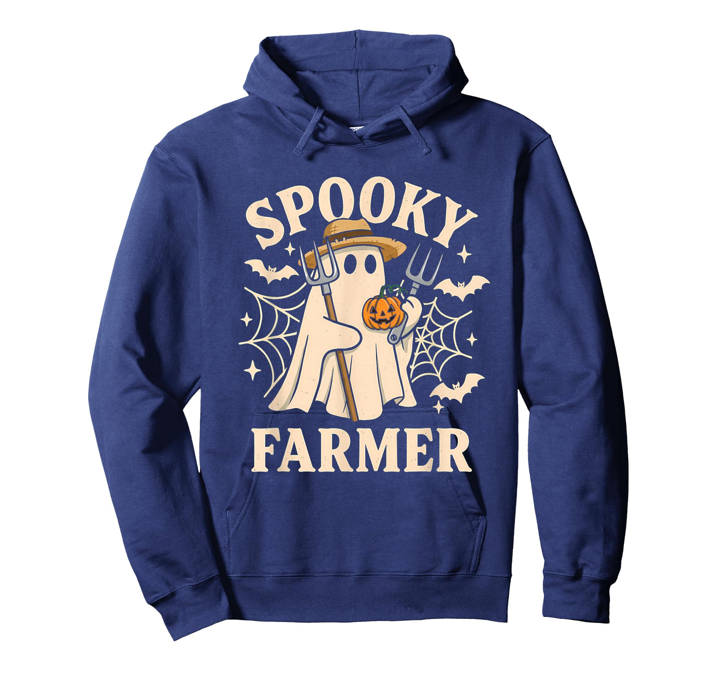 Spooky Farmer Costume Funny Ghost Halloween Pumpkin T-Shirt