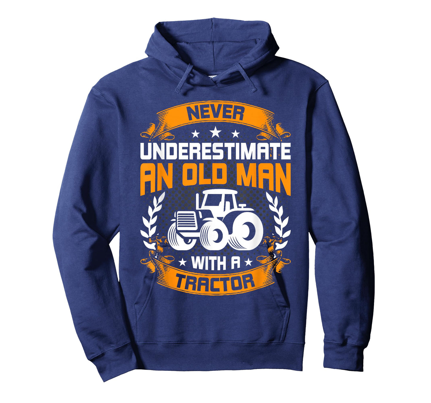 Never Underestimate An Old Man With A Tractor Farmer T-Shirt