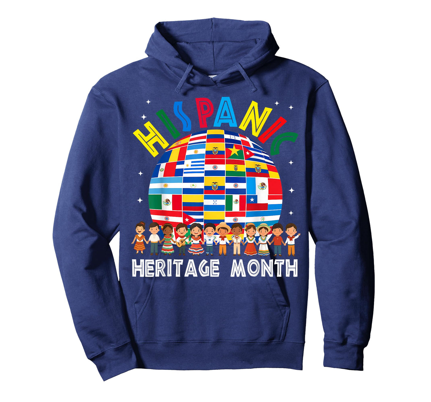 Hispanic Heritage Month Latino Countries Flags Sunflower T-Shirt