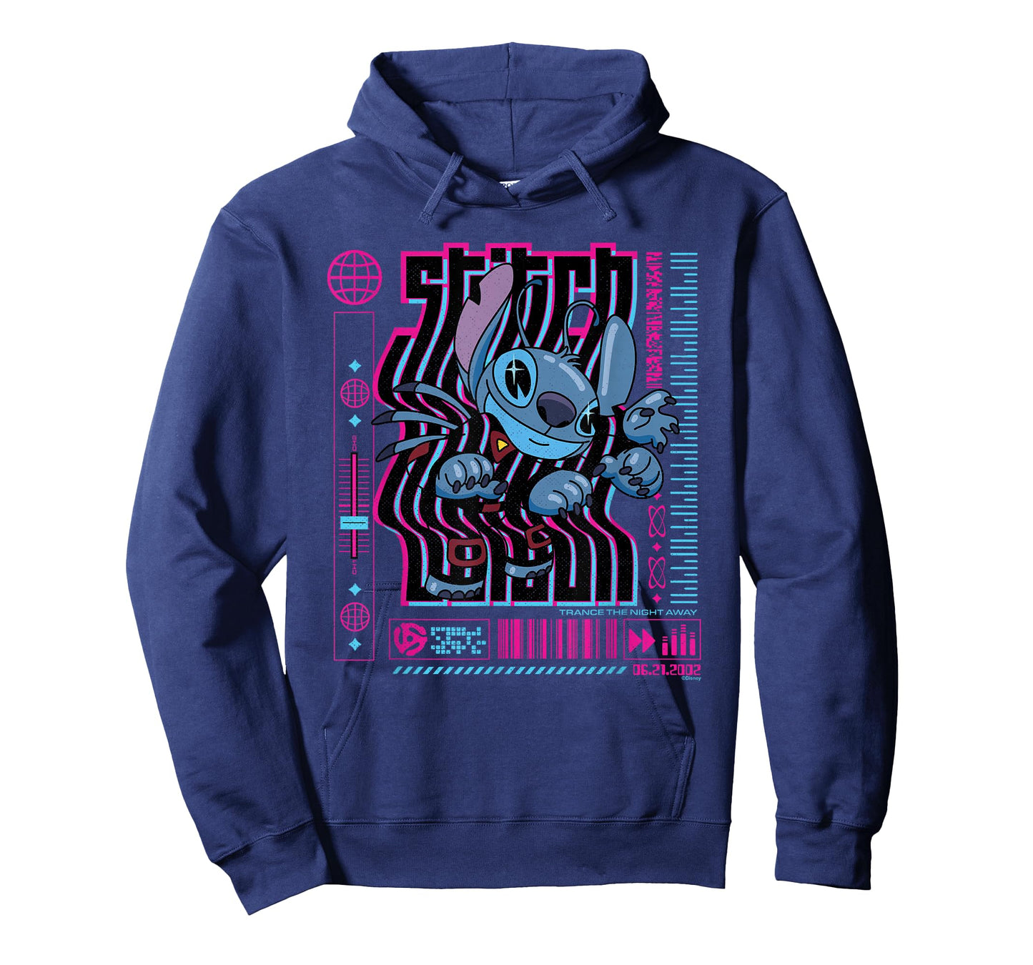 Disney Lilo & Stitch Techno Trance The Night Away 2002 T-Shirt