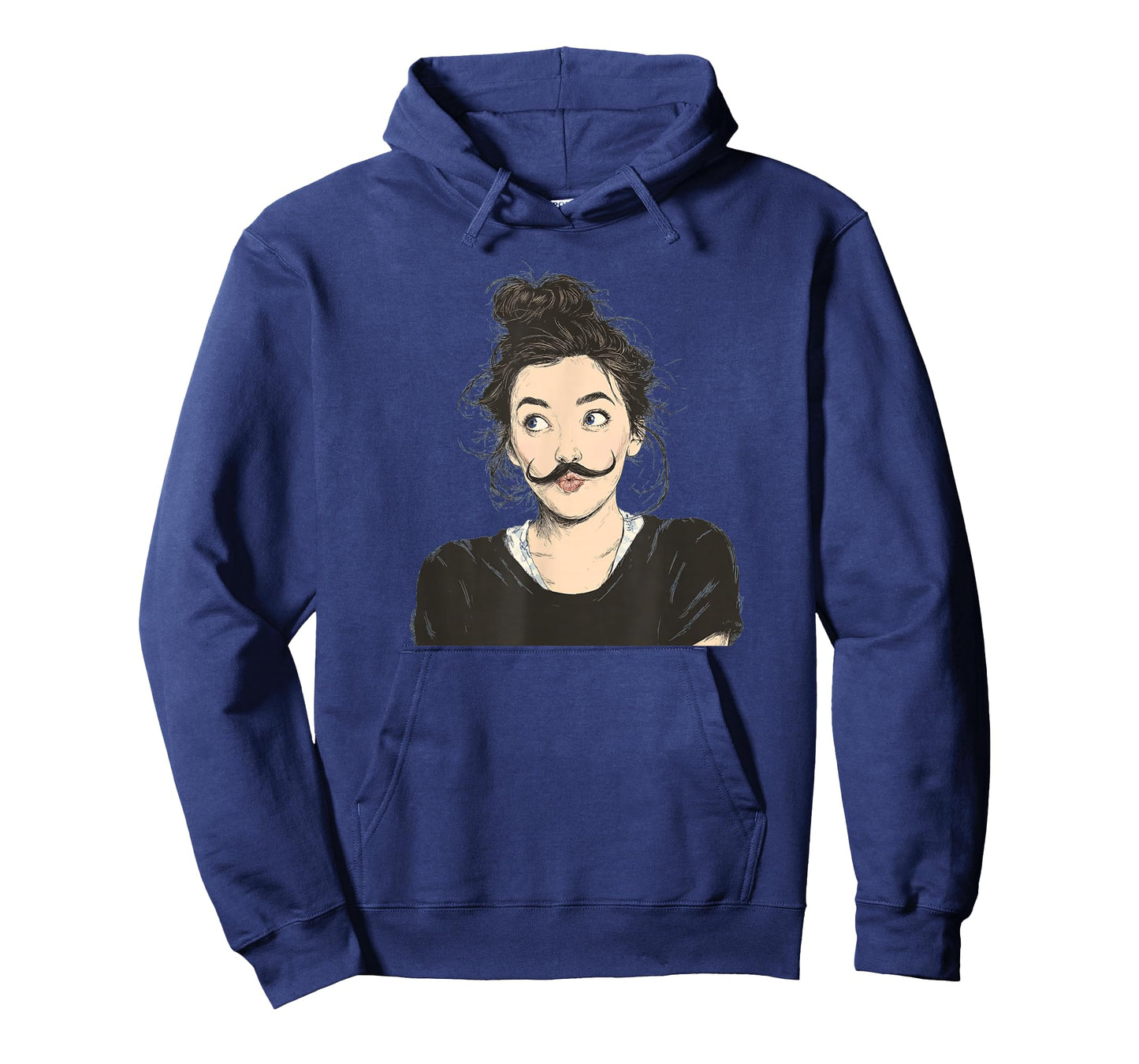 Funny Girl Look with Mustache Beard for Adults and Kids T-Shirt