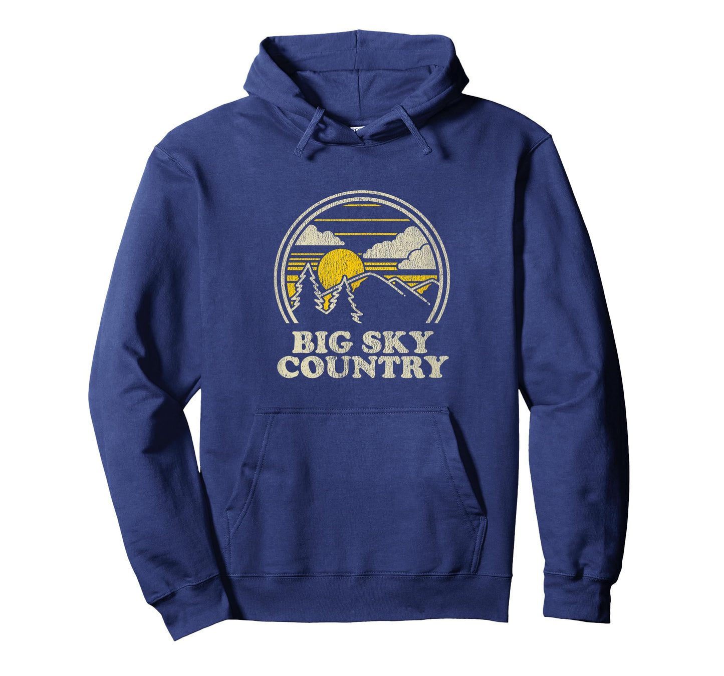 Big Sky Country Montana T Shirt Vintage Hiking Mountains Tee T-Shirt