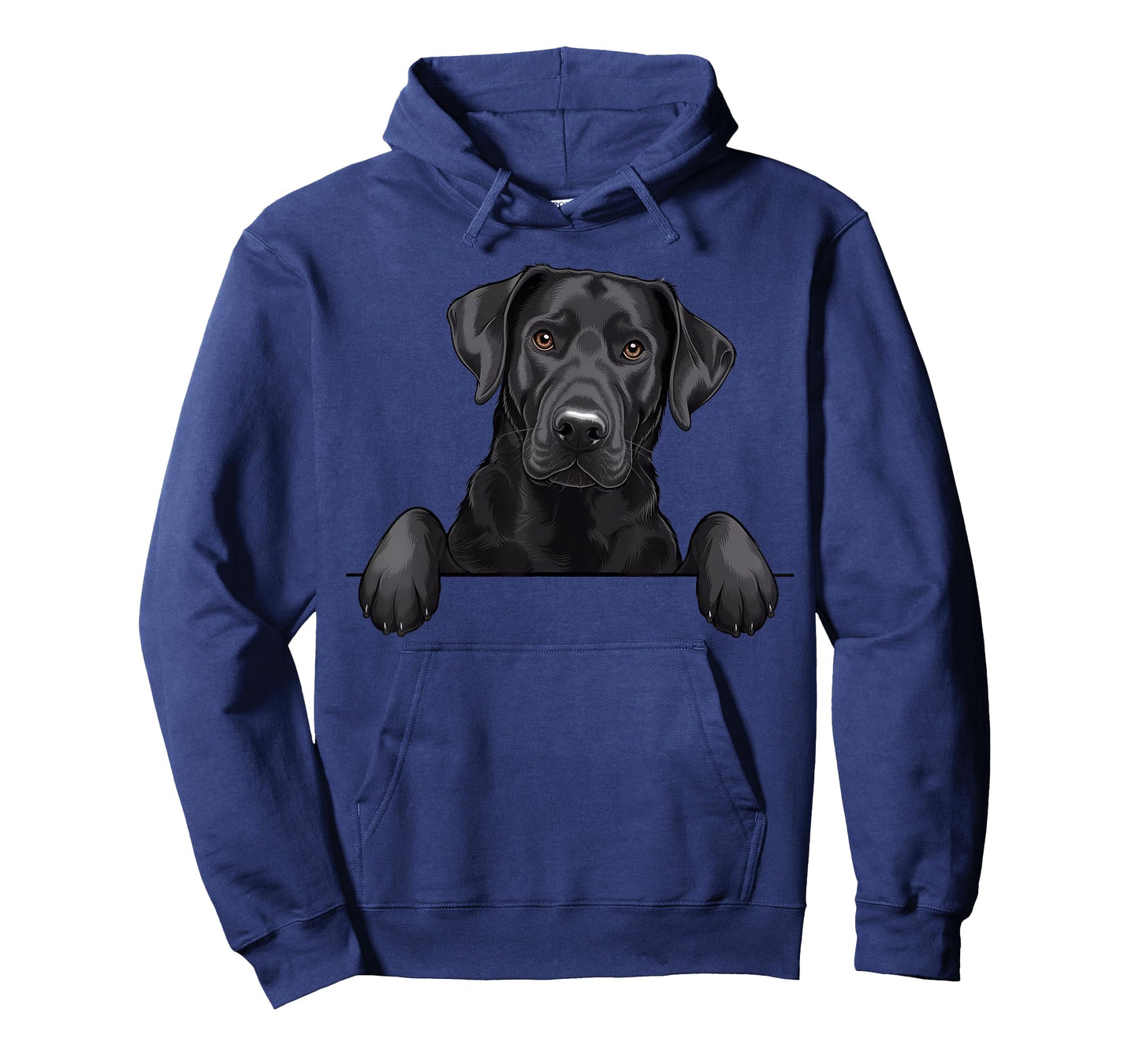 Cute Black Labrador Peeking Pocket Puppy Funny Lab Dog Lover T-Shirt