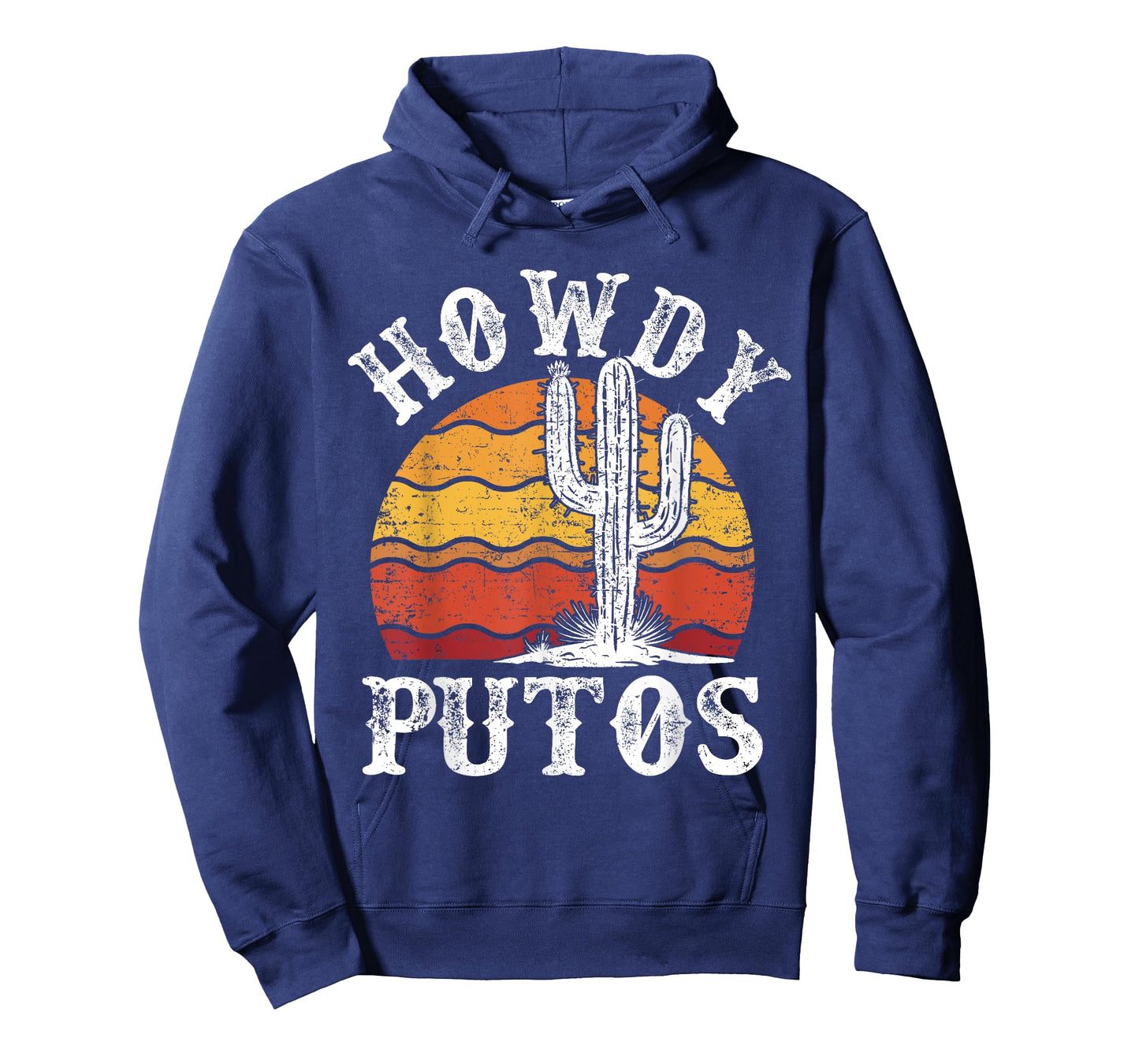 Retro Vintage Howdy Putos Country Western Cowboy Rodeo Funny T-Shirt